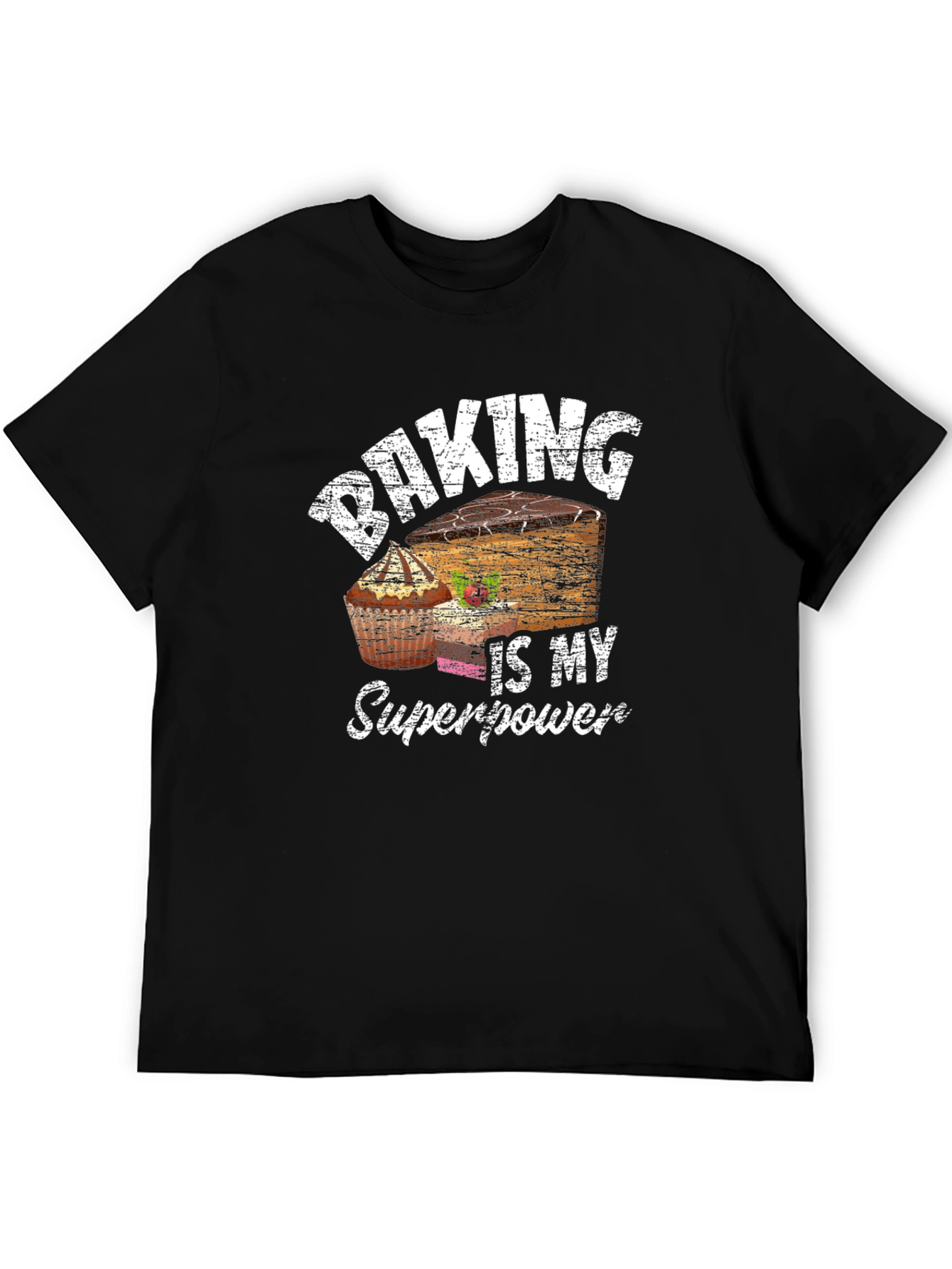 Black Baking is my Superpower T-Shirt view 5