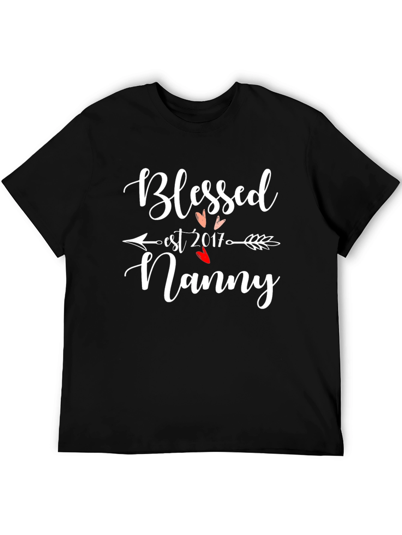 Black Blessed Nanny T-Shirt - Est. 2017 view 5