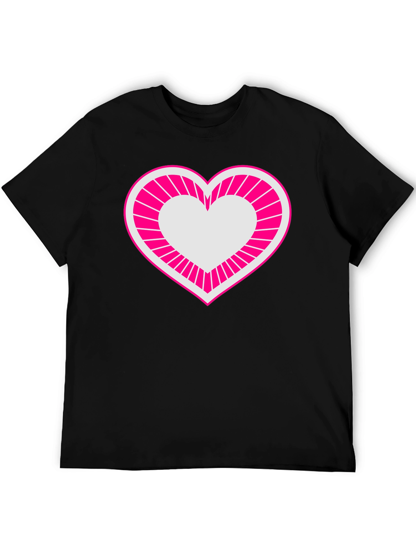 Black Heart Graphic Tee - Bold & Stylish Men's T-Shirt view 5