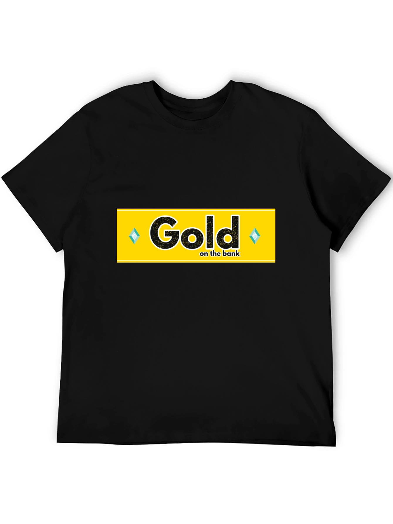 Black Gold on the Bank T-Shirt - Black view 5