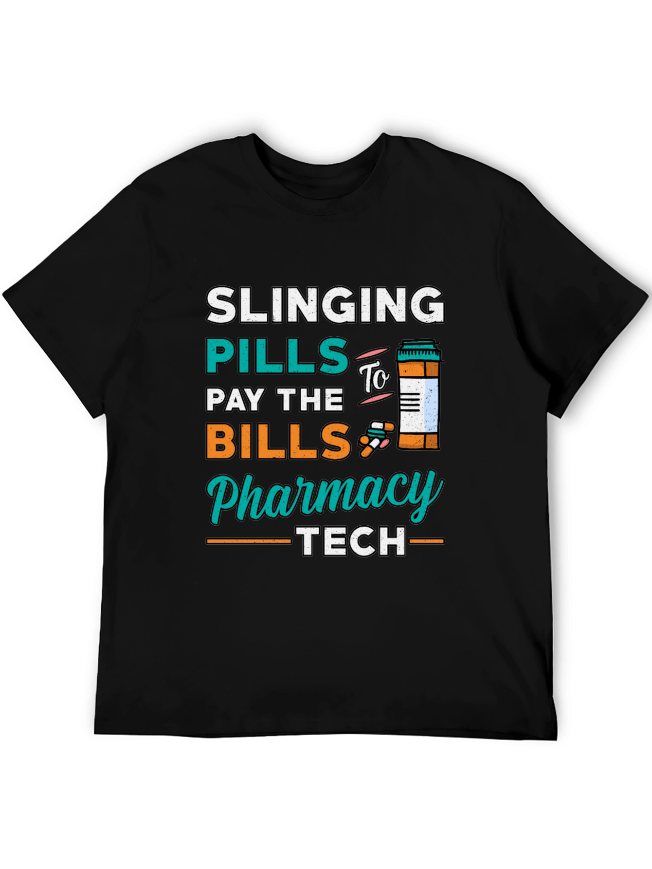 Black Pharmacy Tech T-Shirt - Slinging Pills view 5