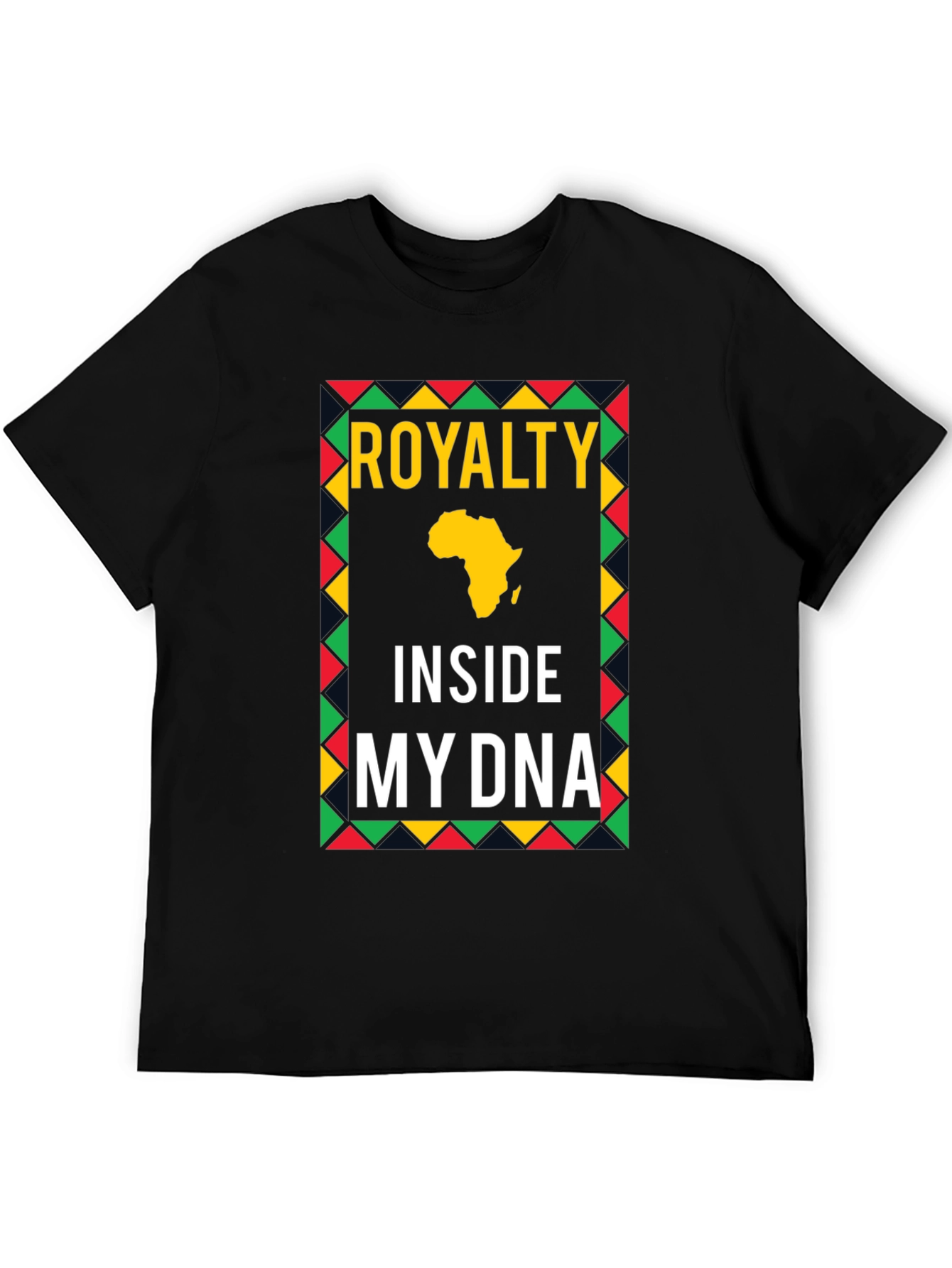 Black Royalty Inside My DNA Africa T-Shirt view 5