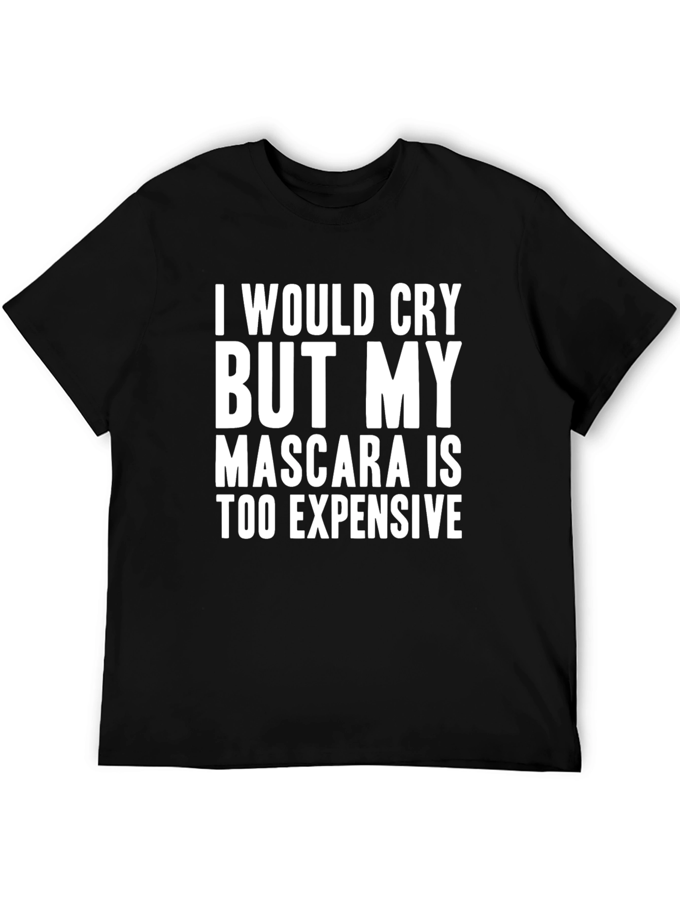 Black Funny Mascara Graphic Tee - Unisex view 5