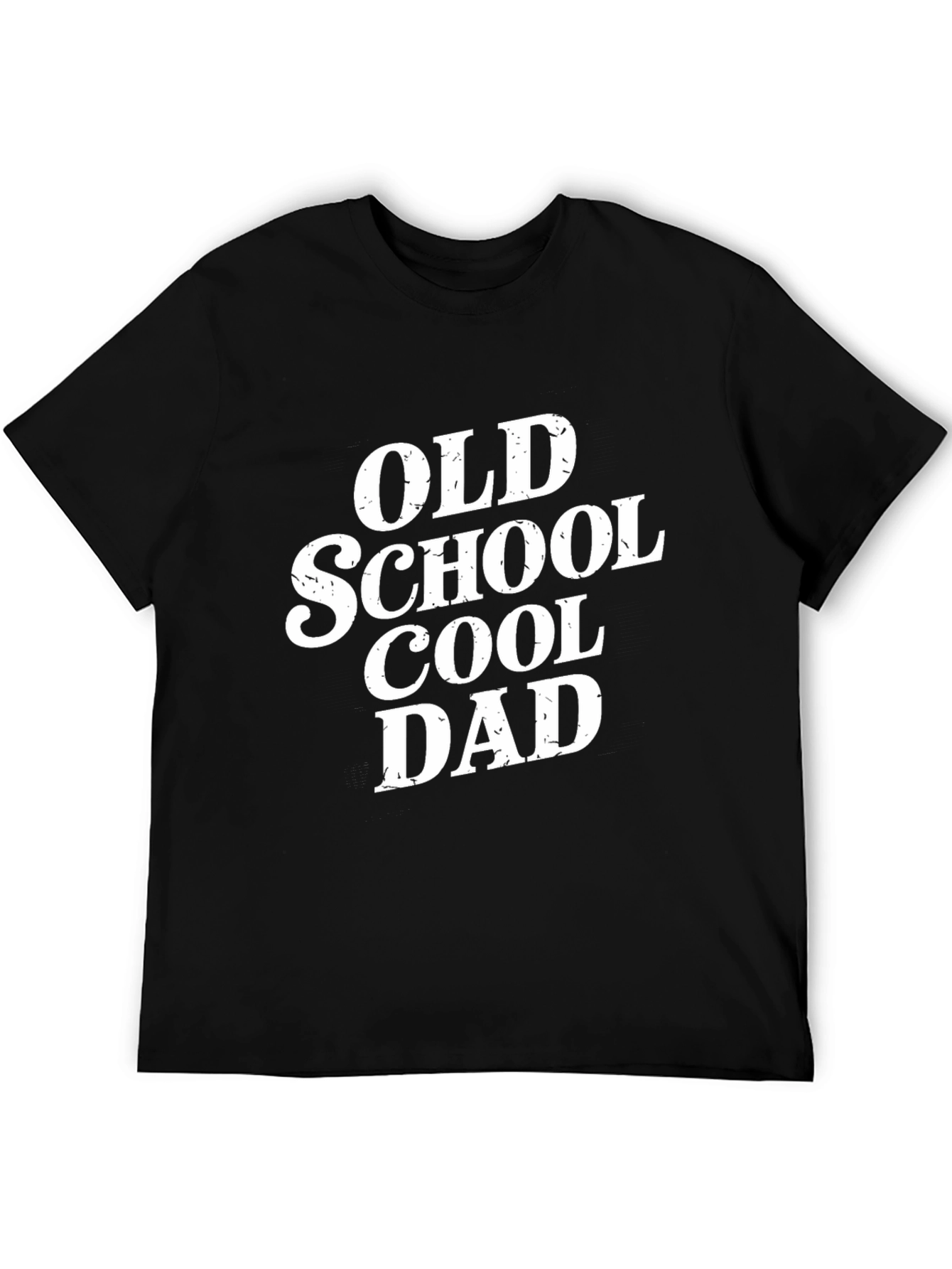 Old School Cool Dad Black Graphic T-Shirt - 5
