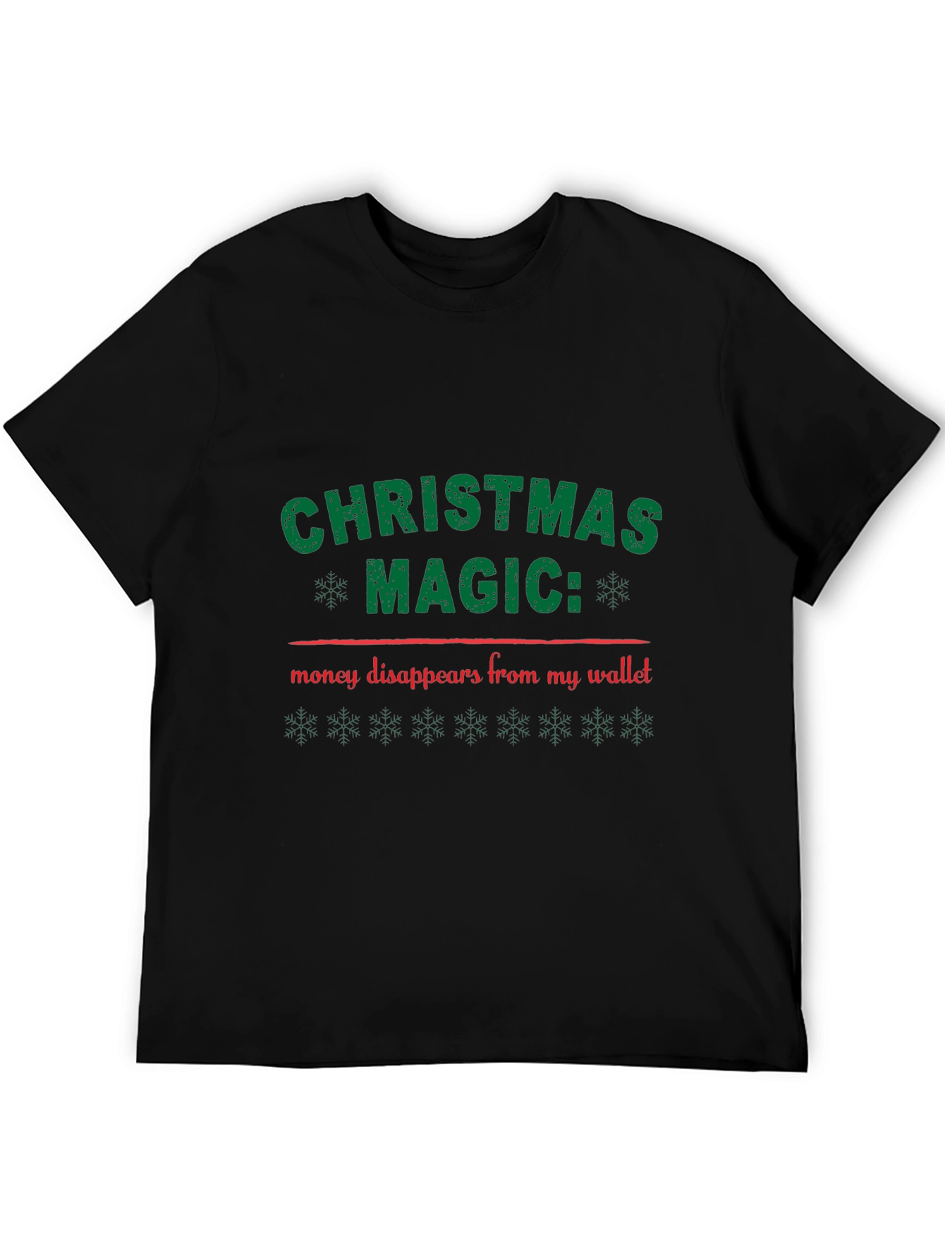 Black Christmas Magic T-Shirt: Money Disappears! view 5