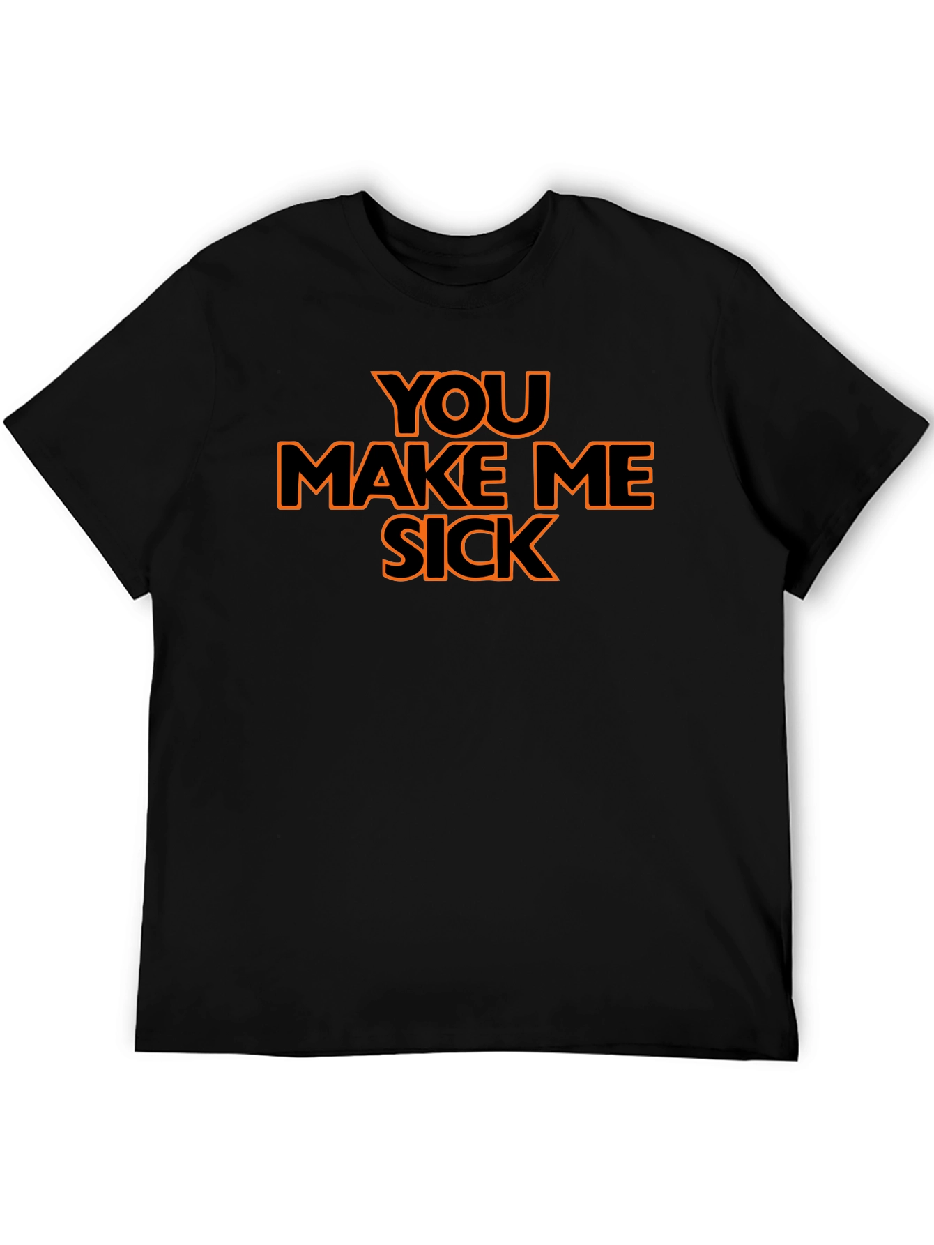 Black You Make Me Sick Graphic Tee - Unisex view 5