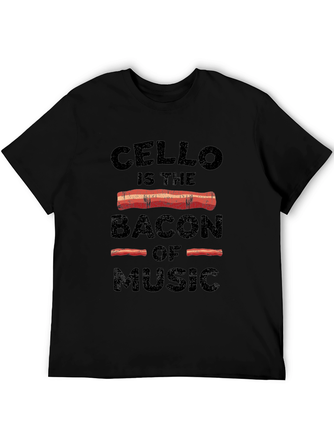 Cello Bacon of Music T-Shirt - Music Lover's Tee - 5