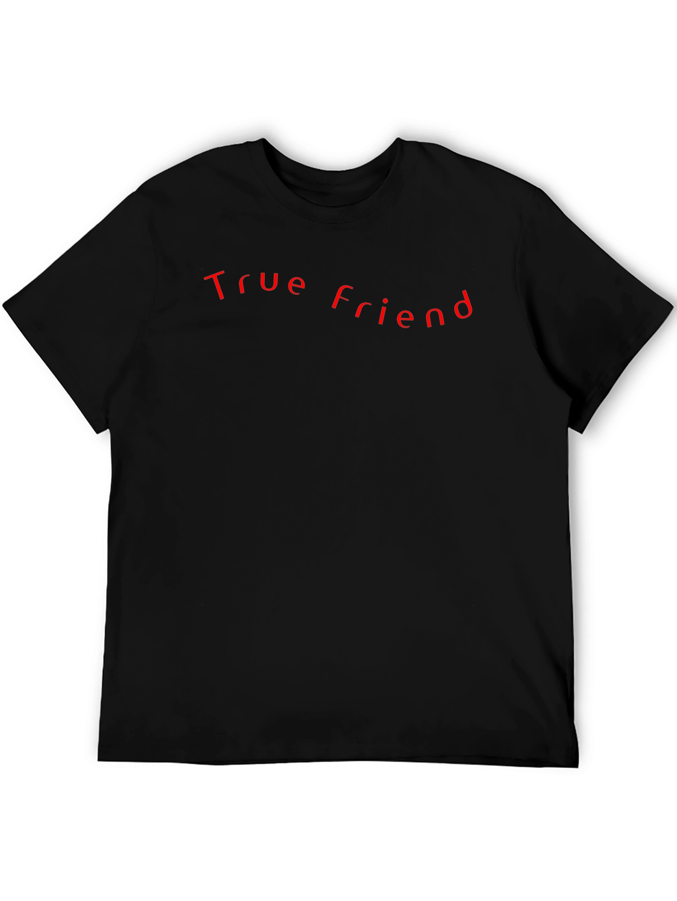 Black True Friend Black Graphic Tee view 5