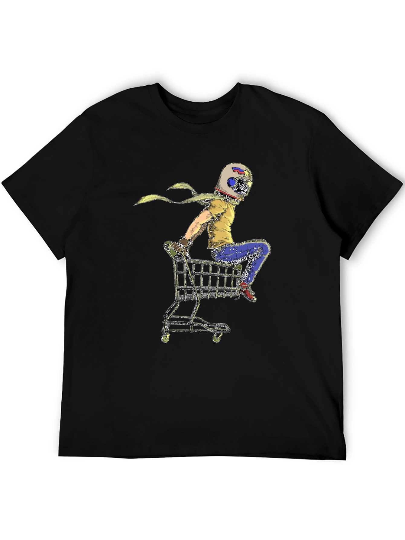 Helmet Rider Shopping Cart T-Shirt - 5