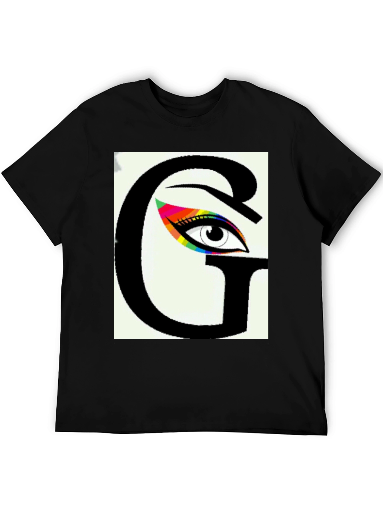Black Eye See You Graphic Tee - Black Cotton Blend view 5