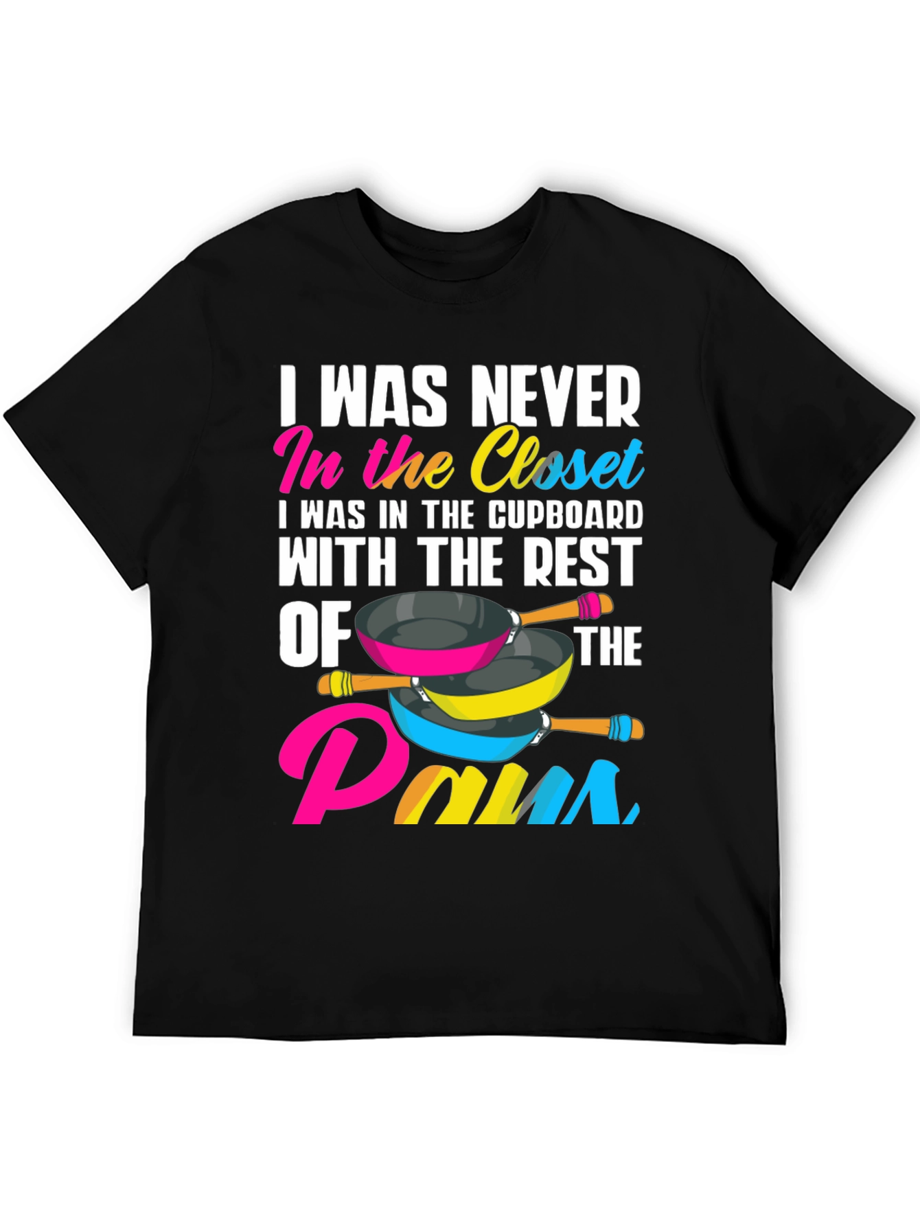 Black I Was Never In the Closet T-Shirt view 5
