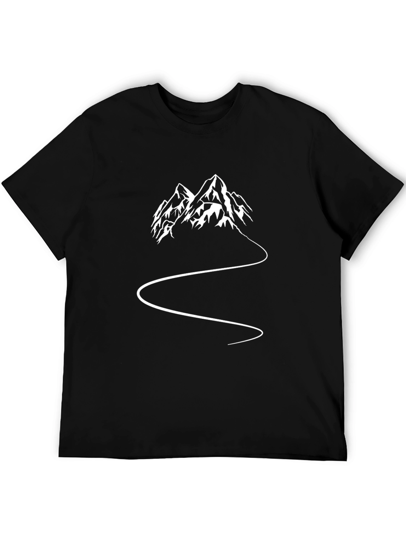 Black Mountain Trail Graphic Tee - Black Cotton view 5