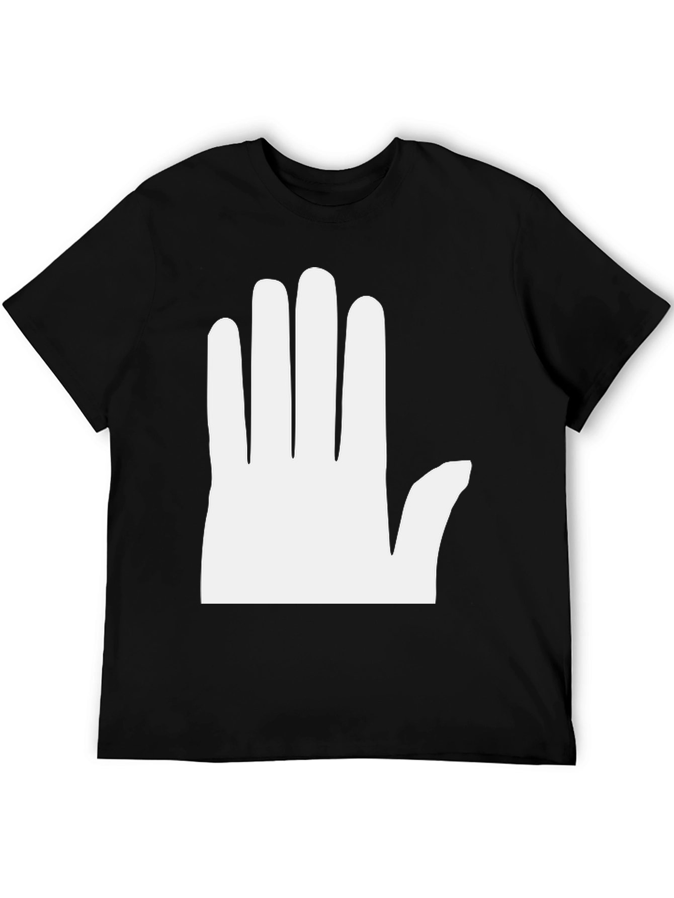 Black Hand Graphic Tee - Bold Statement T-Shirt view 5