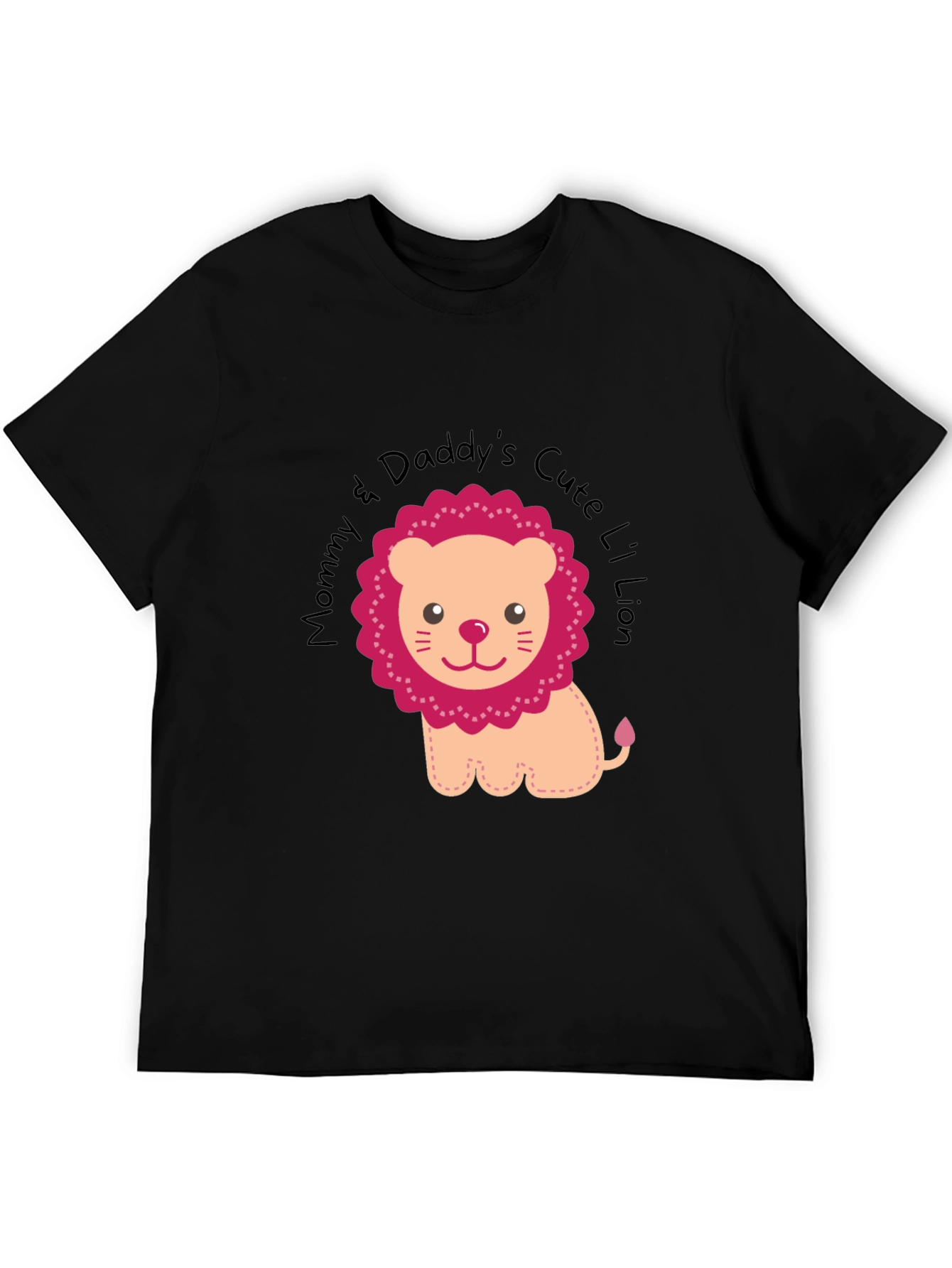Cute Lion Graphic Tee - Mommy & Daddy's Li'l Lion - 5
