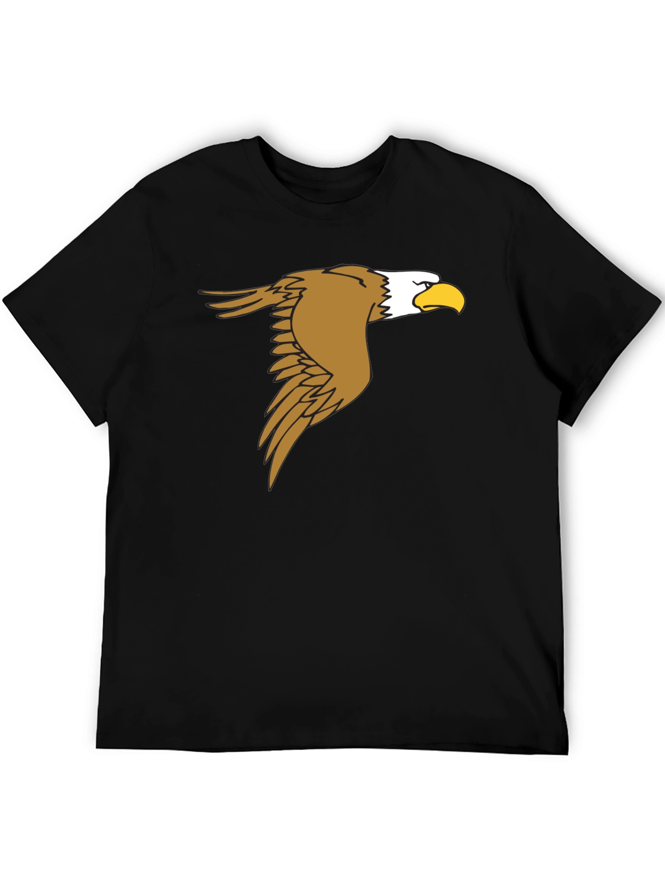 Black Eagle Graphic Black T-Shirt - Men's Fashion Tee view 5