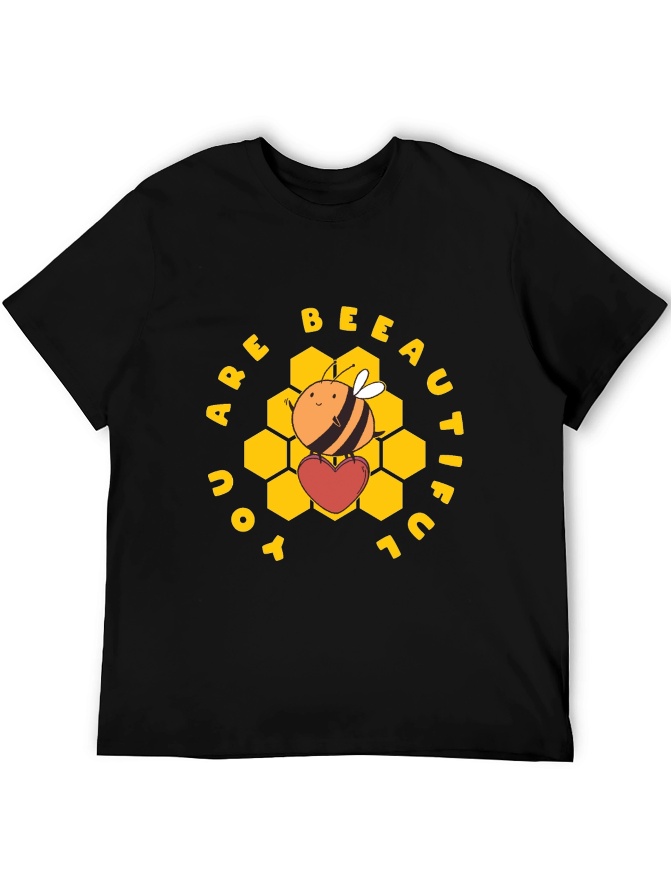 Black You Are Bee-autiful Graphic T-Shirt view 5