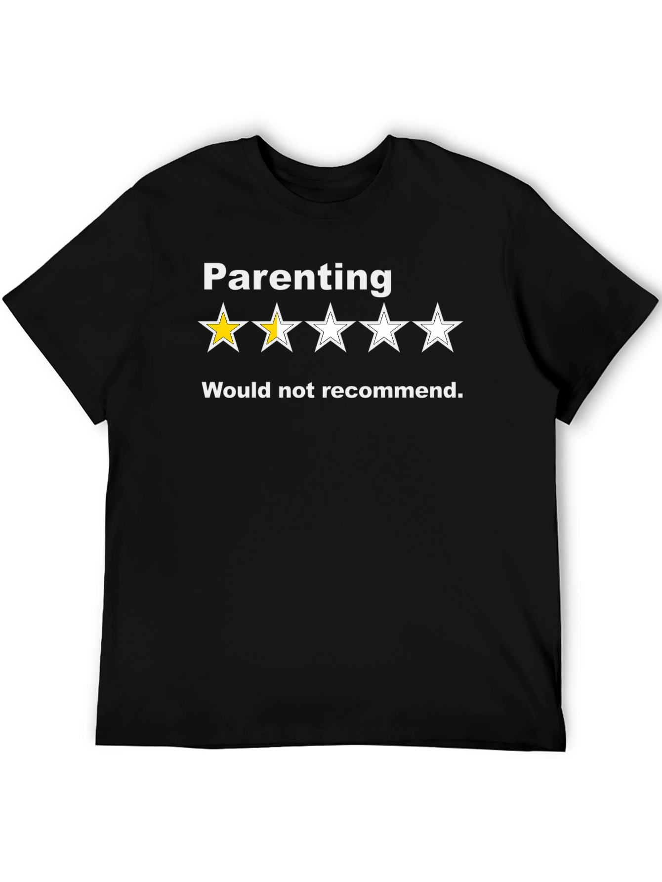 Black Parenting One-Star Review T-Shirt view 5
