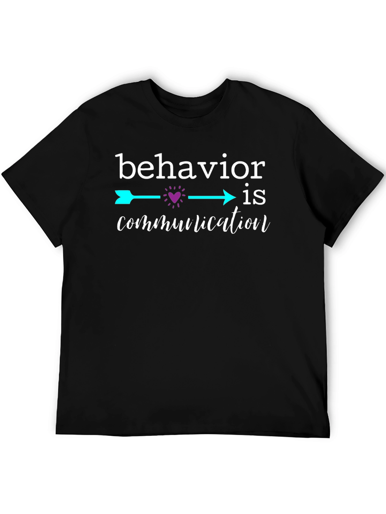 Black Behavior Is Communication Graphic Tee view 5