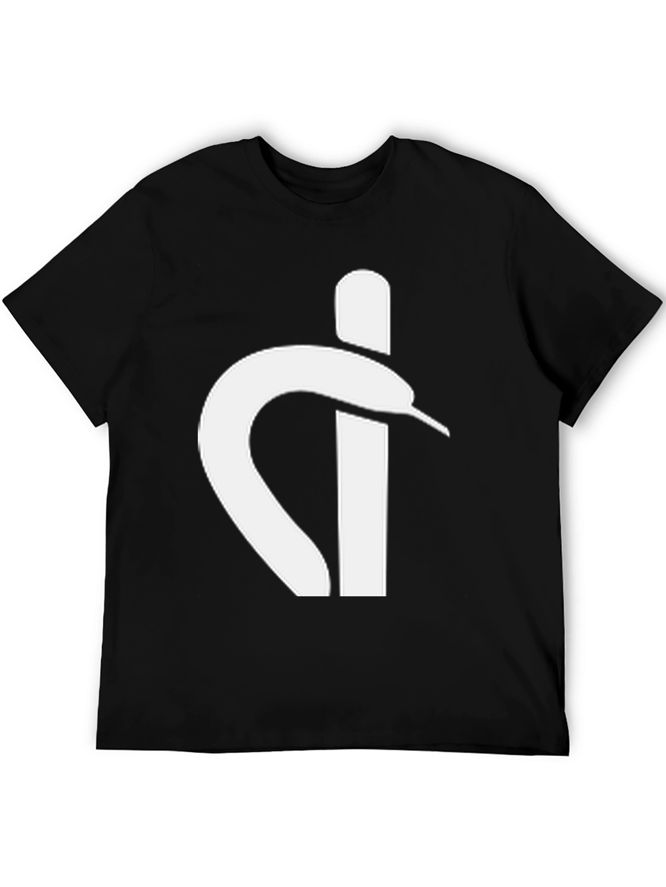 Black Modern Snake T-Shirt - Black Cotton Blend view 5