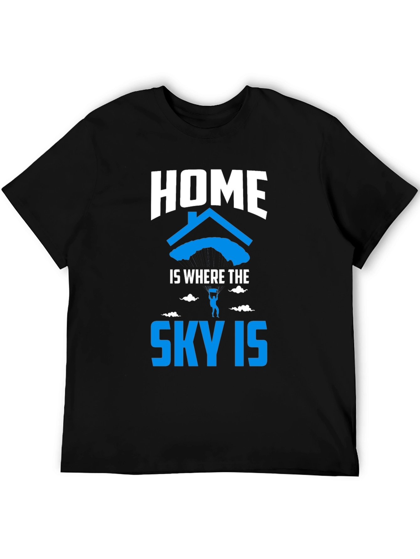 Black Home is Where the Sky Is T-Shirt view 5
