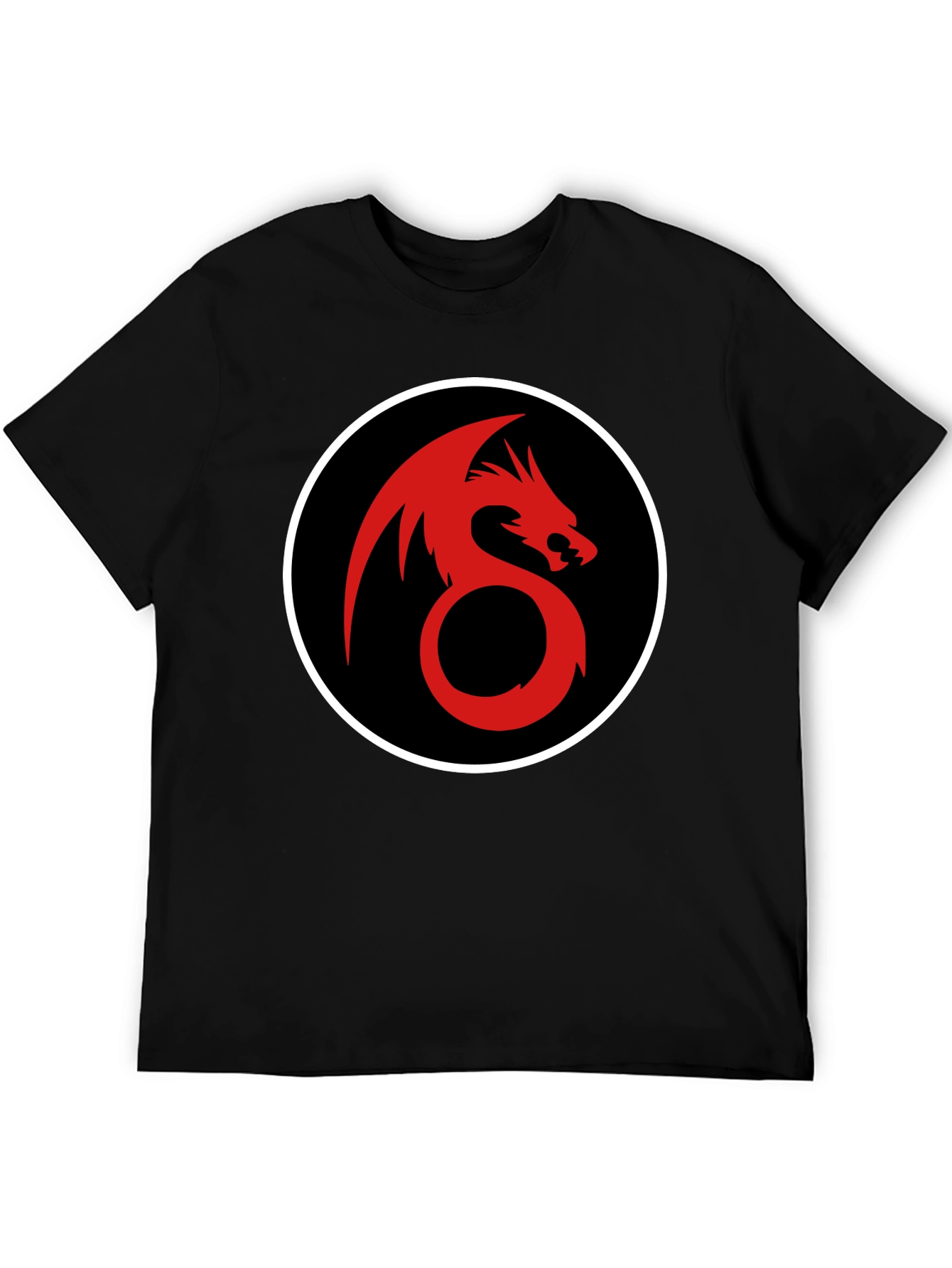 Black Dragon Circle Graphic Tee view 5