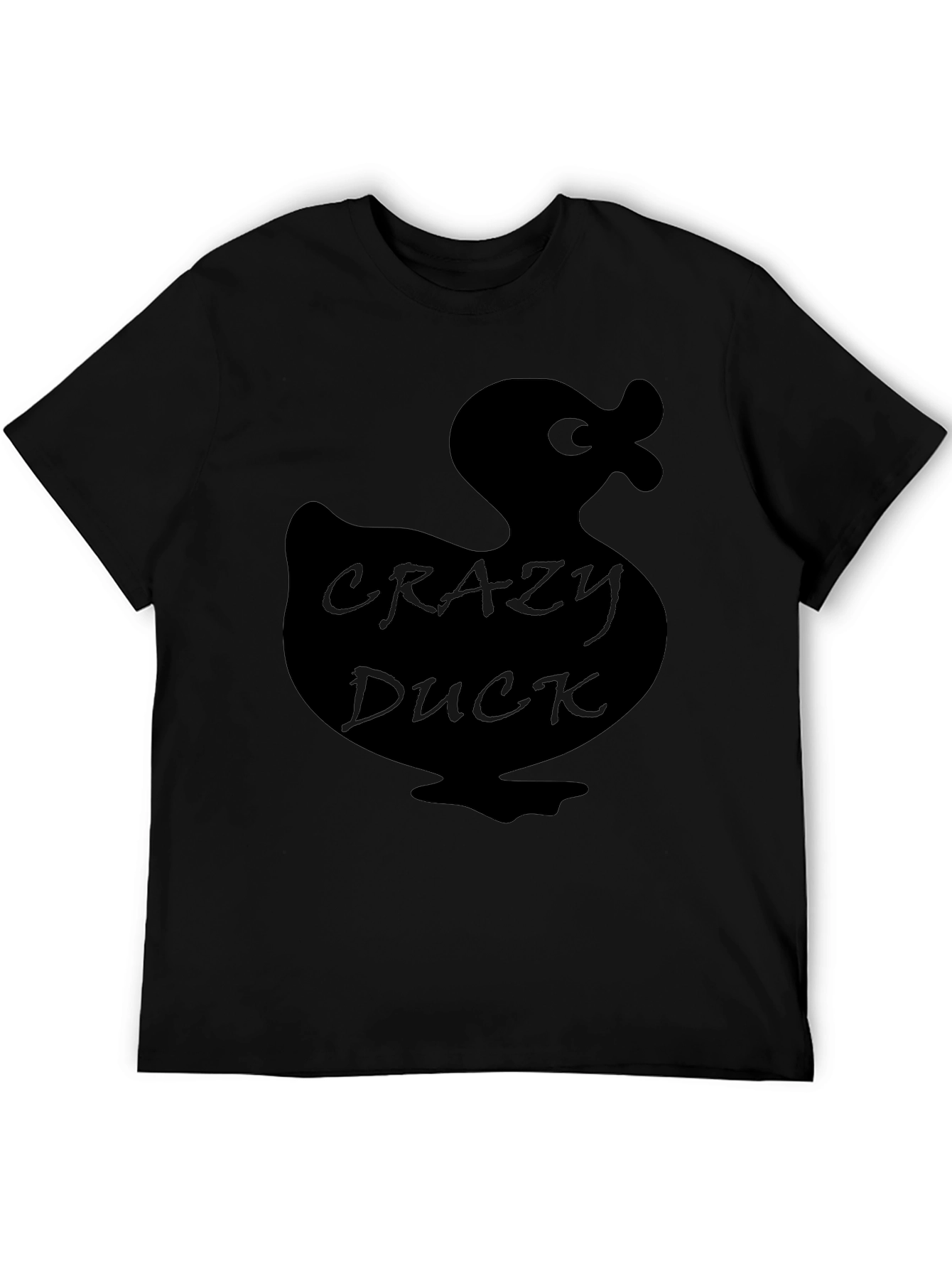 Black Crazy Duck Black T-Shirt: Quirky & Fun Style view 5