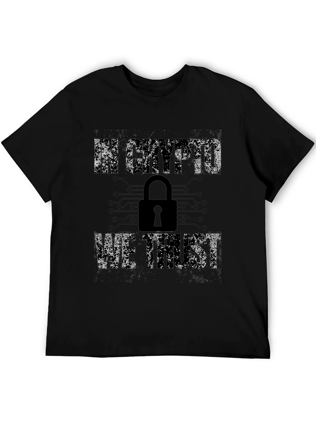 Black In Crypto We Trust Graphic T-Shirt view 5