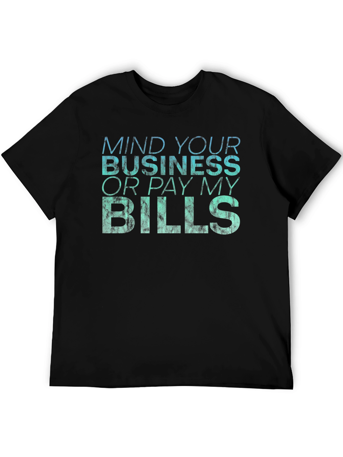 Black Mind Your Business Graphic T-Shirt - Premium Cotton Blend view 5