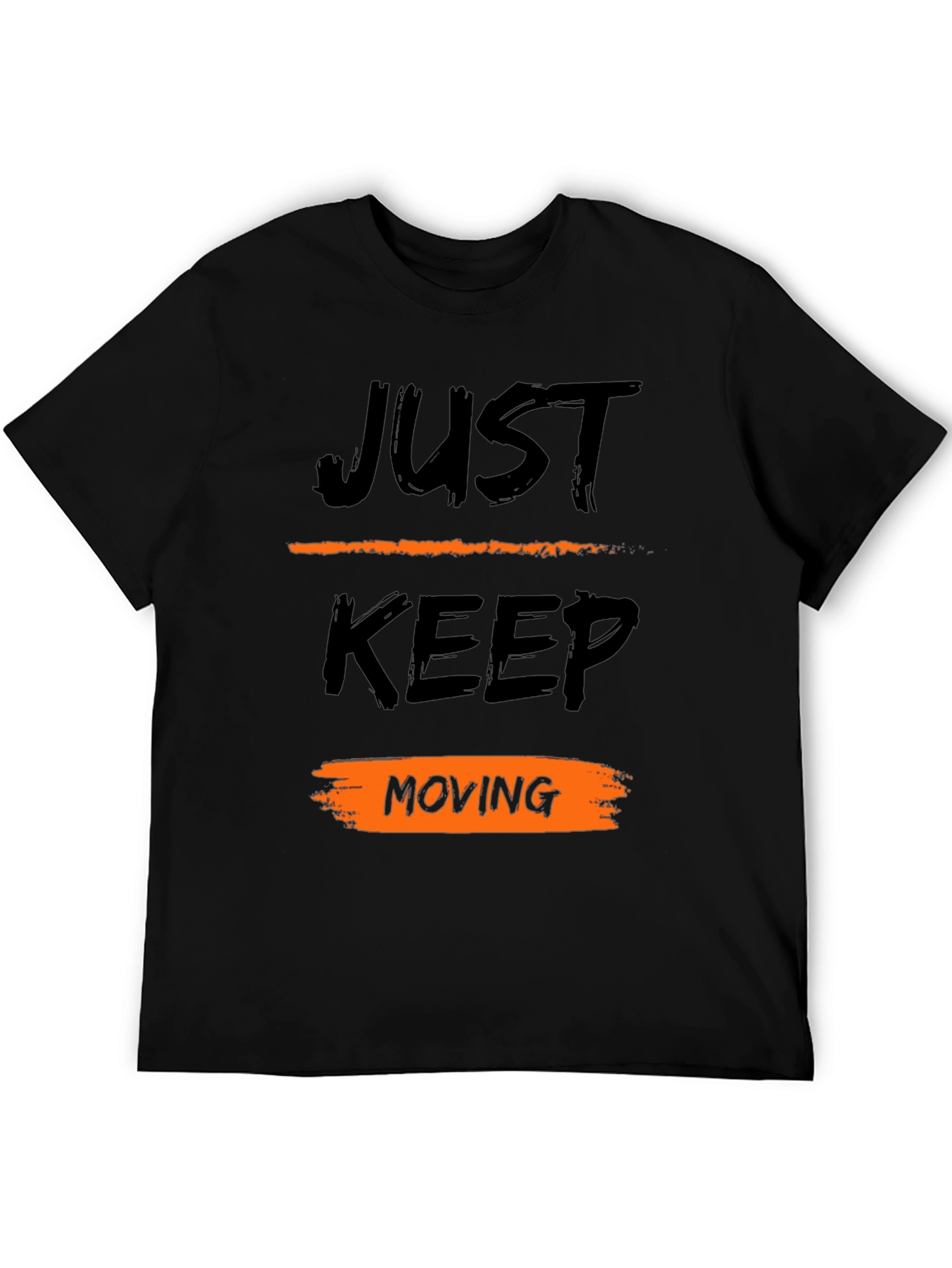 Black Just Keep Moving Black T-Shirt view 5
