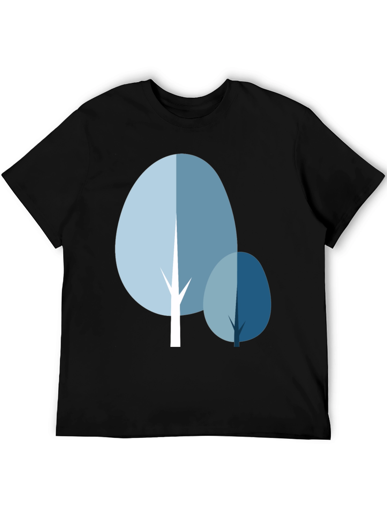 Black Abstract Tree Graphic Tee - Stylish Casual Wear view 5