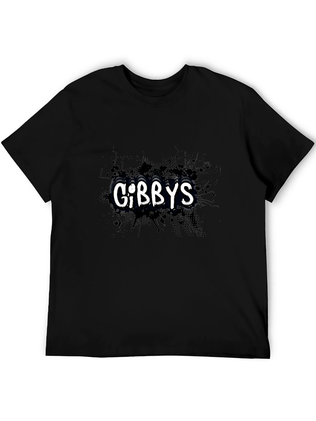 Black Gibbys Black Graphic Print T-Shirt - Casual Style view 5