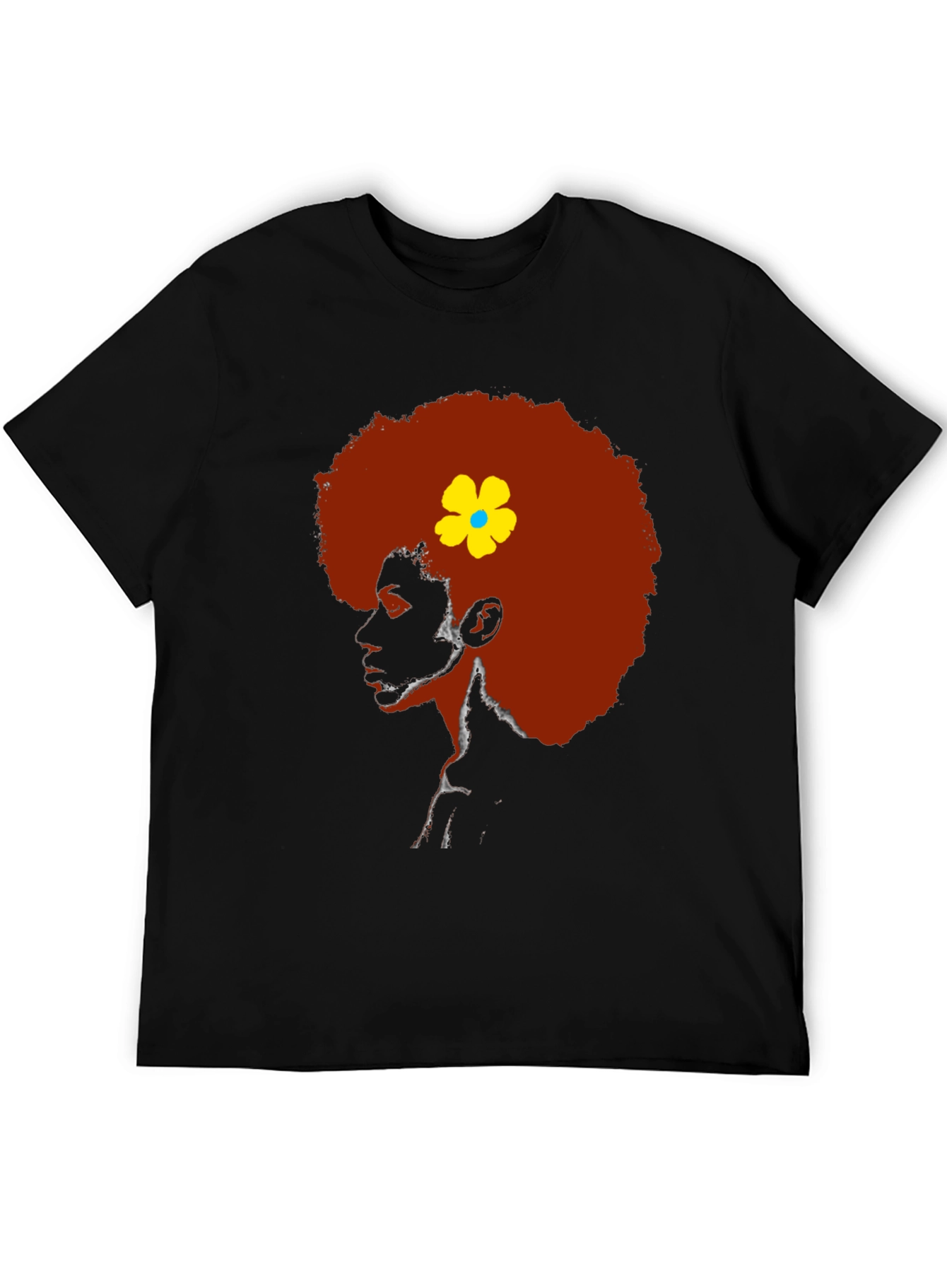 Afro Flower Power Graphic T-Shirt - 5
