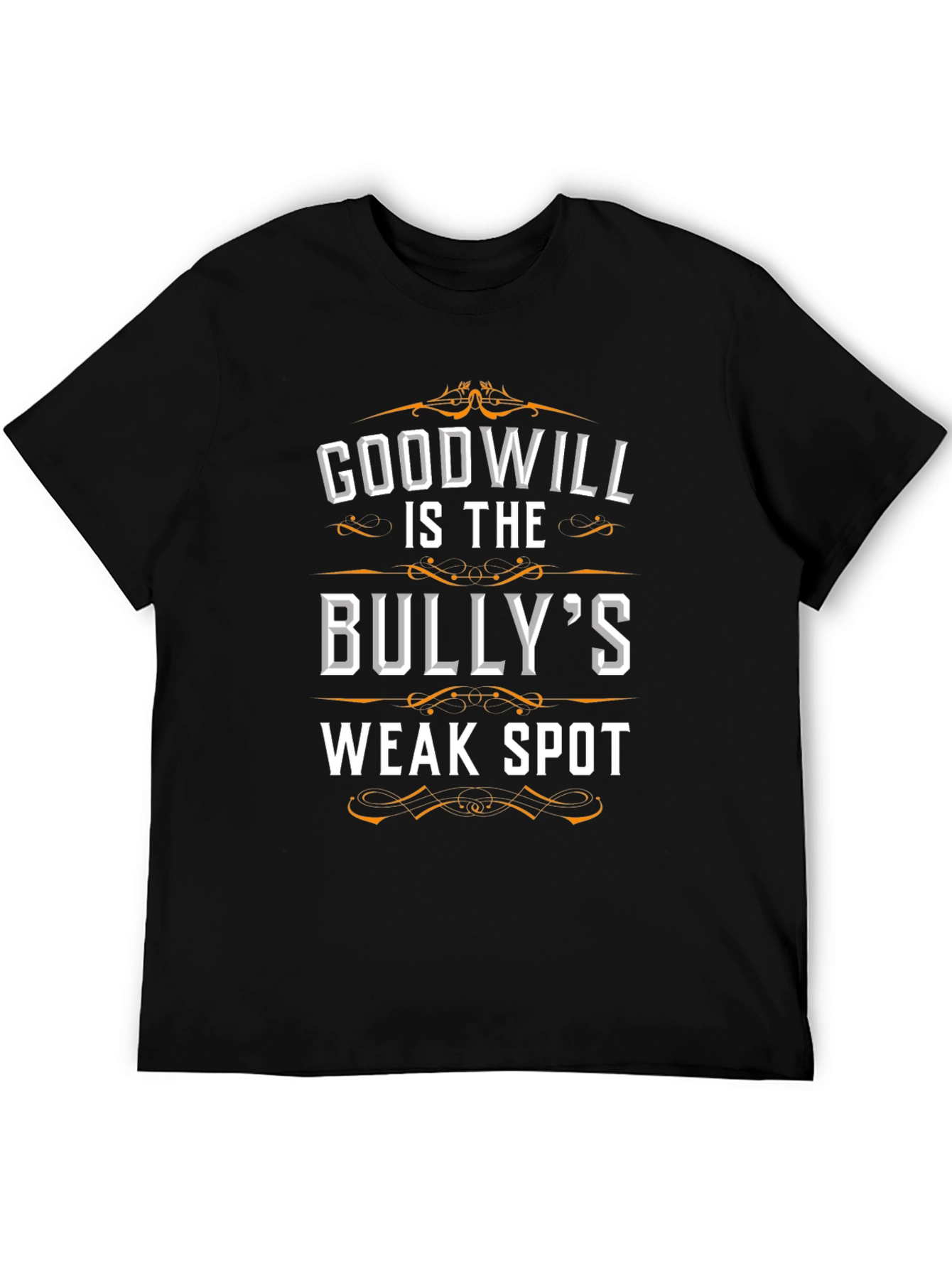 Black Goodwill Bully's Weak Spot Graphic Tee - Black view 5