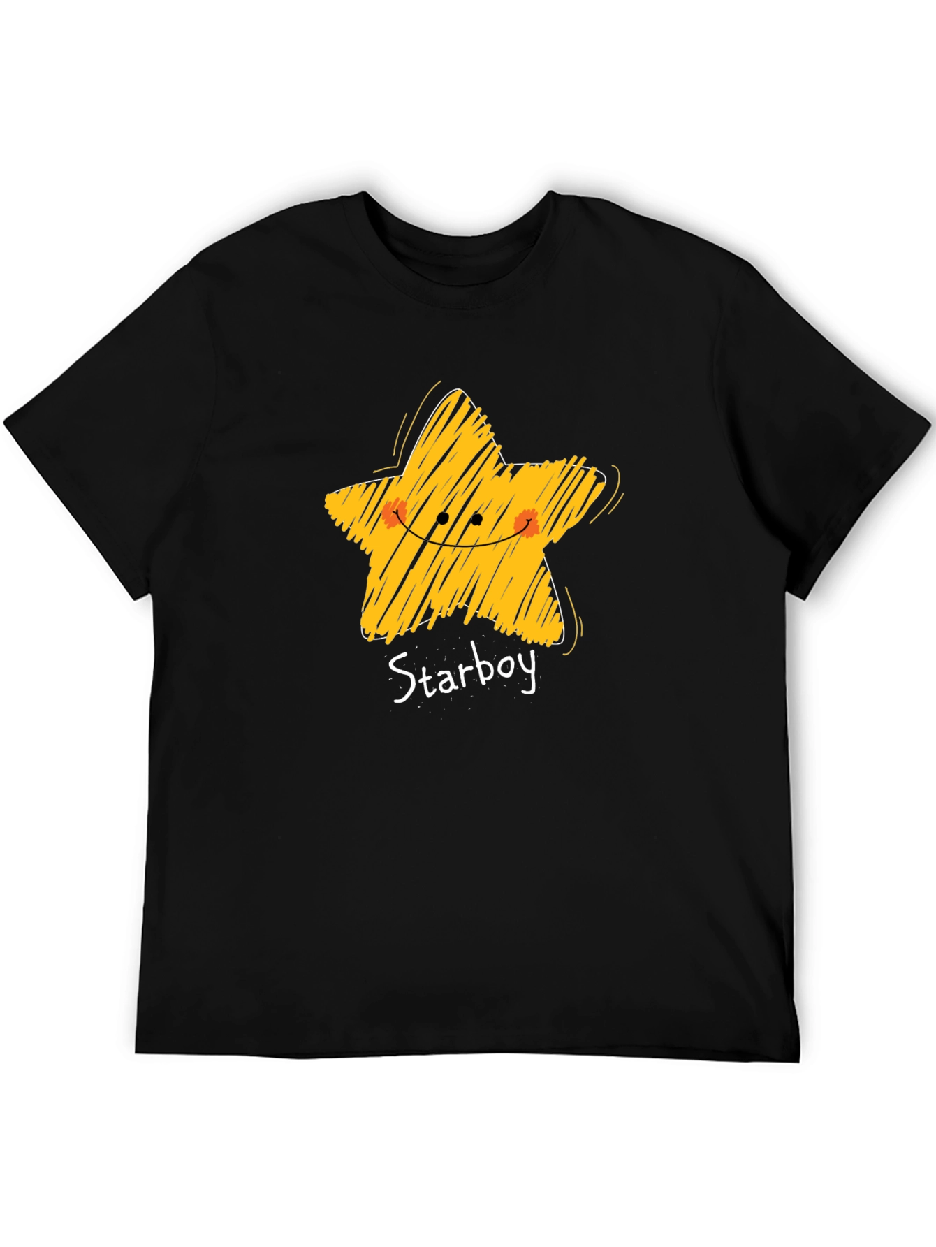 Black Starboy Graphic Tee - Casual Black T-Shirt view 5