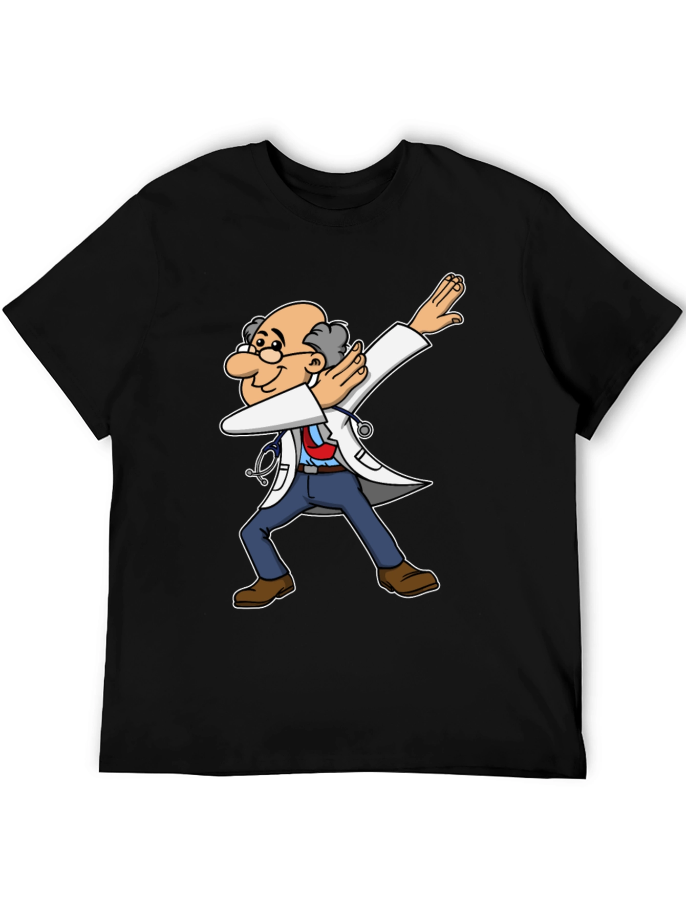 Black Dabbing Doctor T-Shirt - Funny Medical Tee view 5