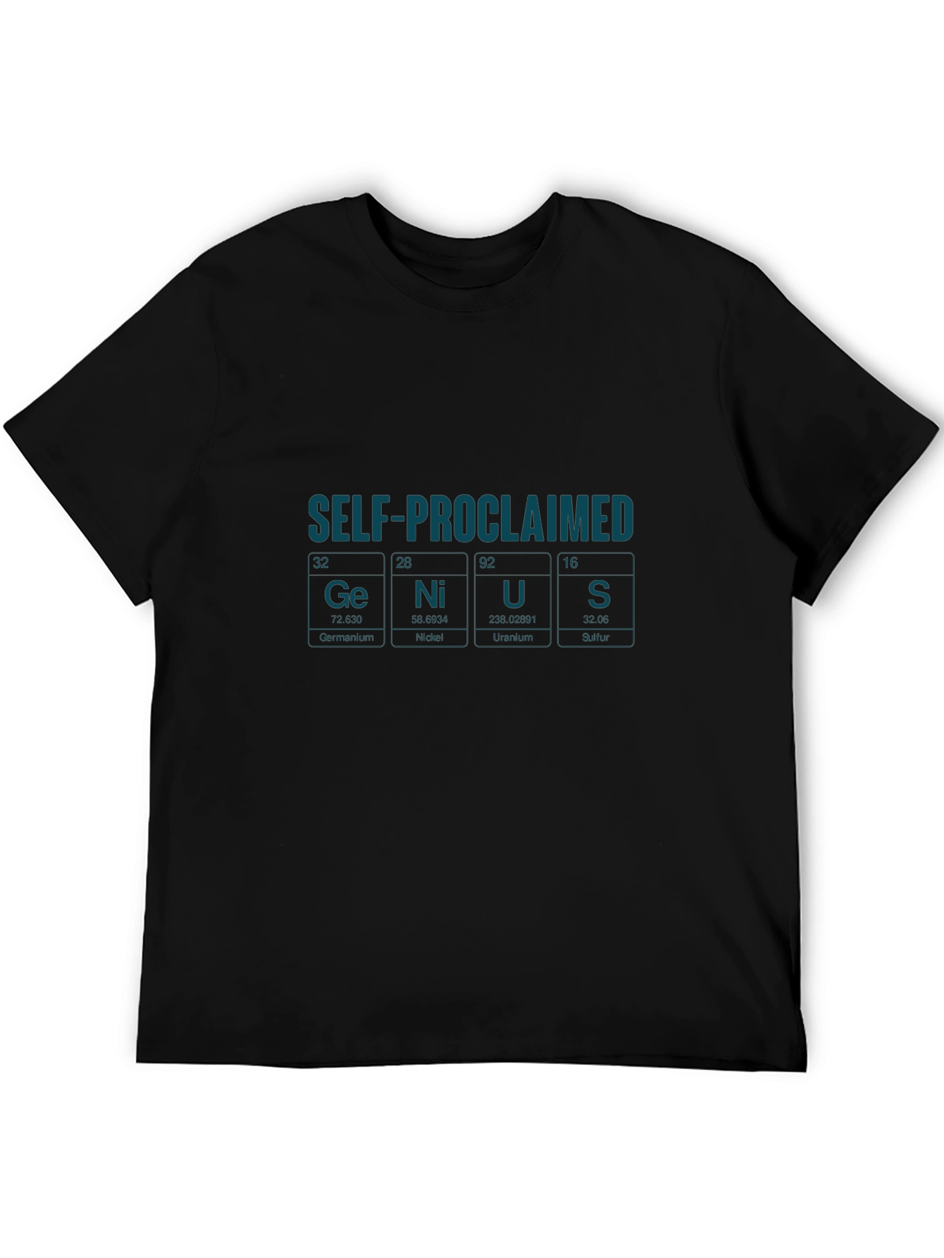 Black Self-Proclaimed Genius Graphic Tee view 5