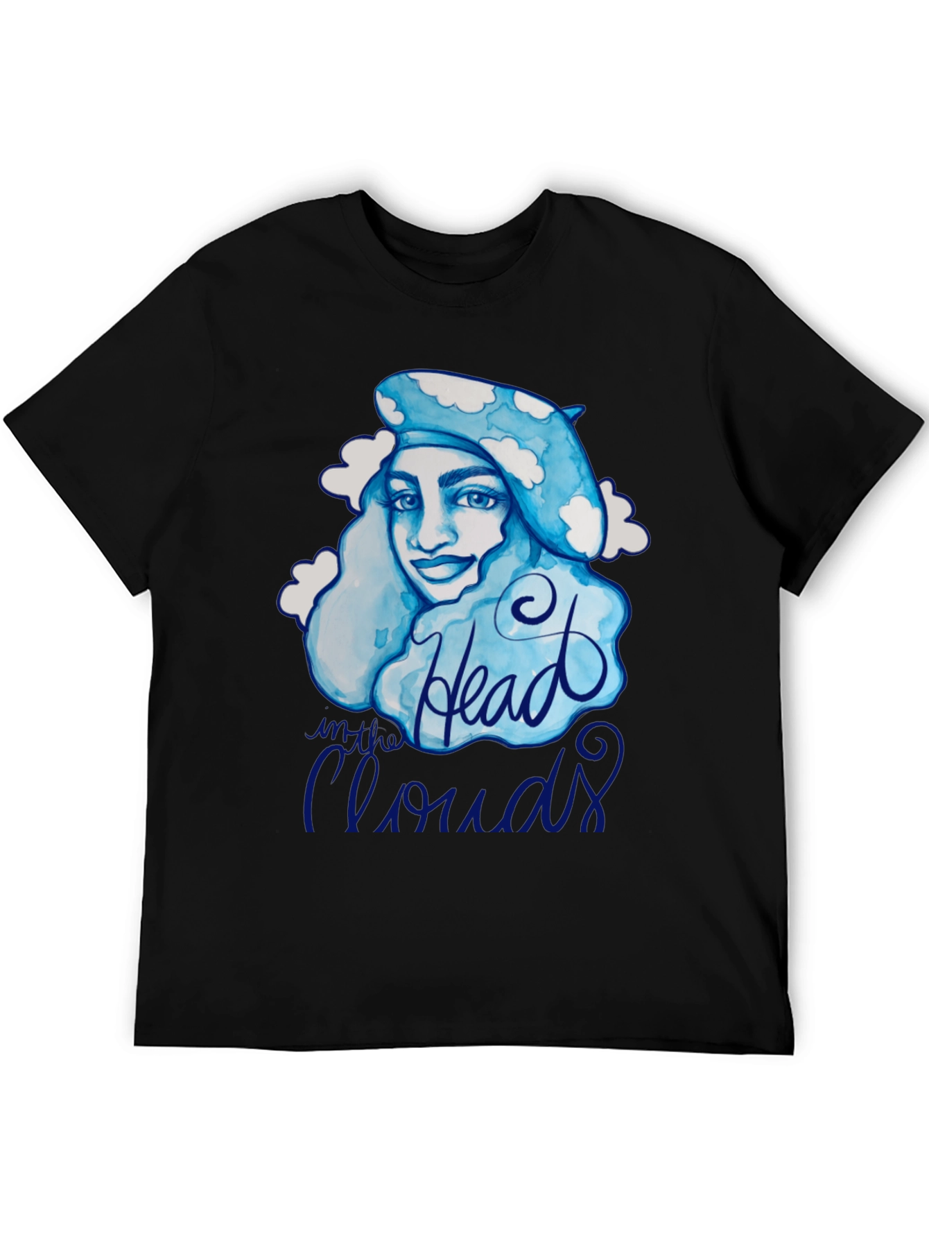 Black Head in the Clouds Graphic Tee - Artistic Comfort view 5