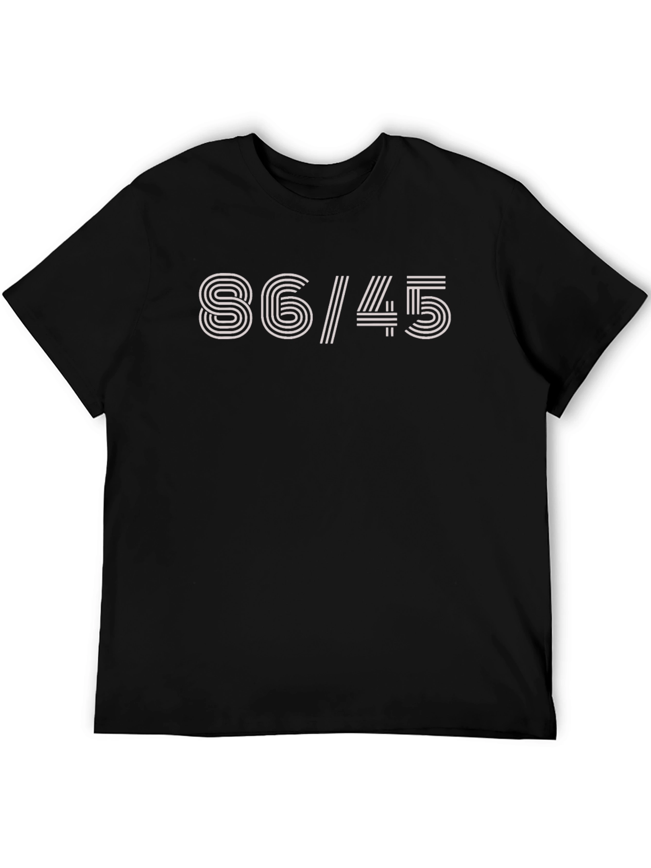 Black 86/45 Graphic Tee -  Statement Shirt view 5