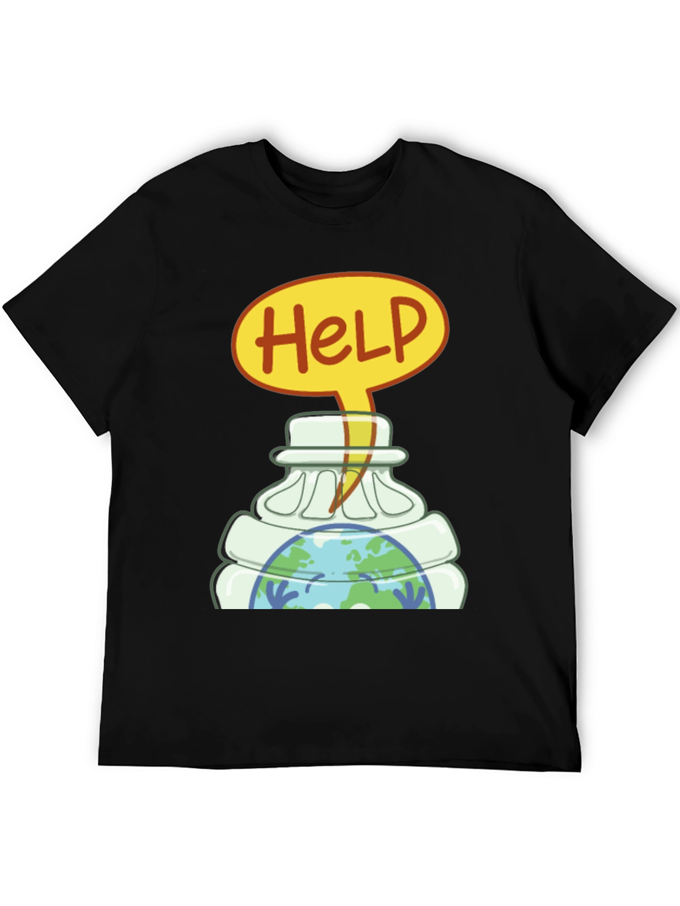 Black Earth SOS T-Shirt - Save the Planet Tee view 5