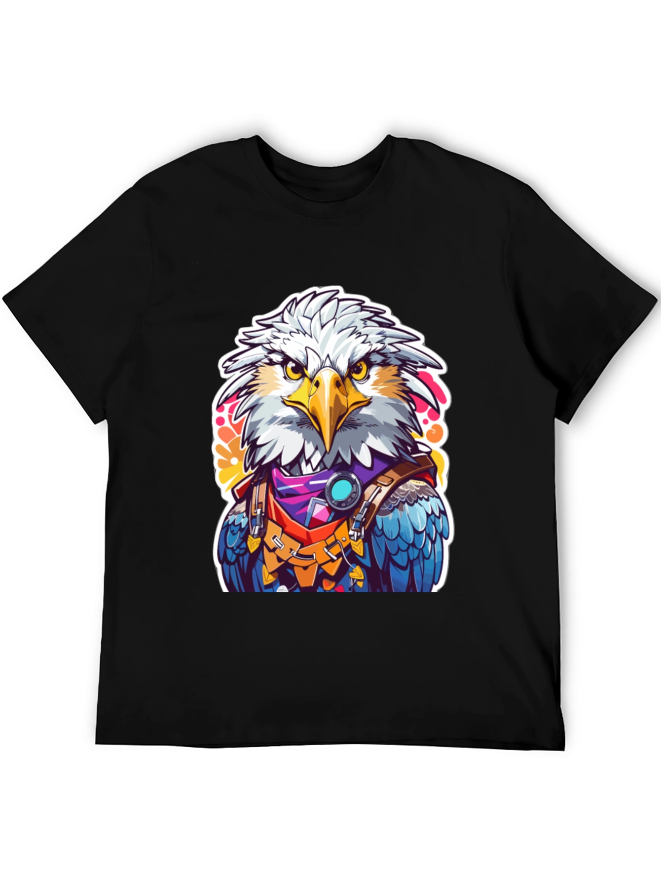 Black Eagle Warrior Graphic Tee - Bold Design view 5