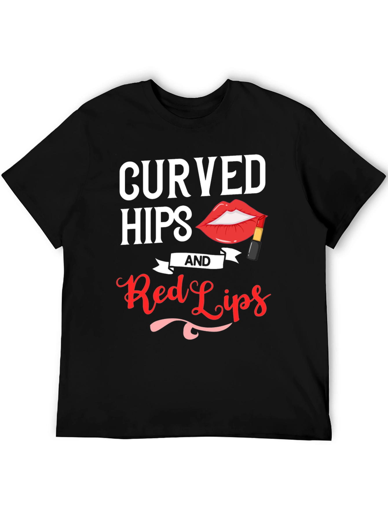Curved Hips & Red Lips Graphic Tee - Unisex - 5