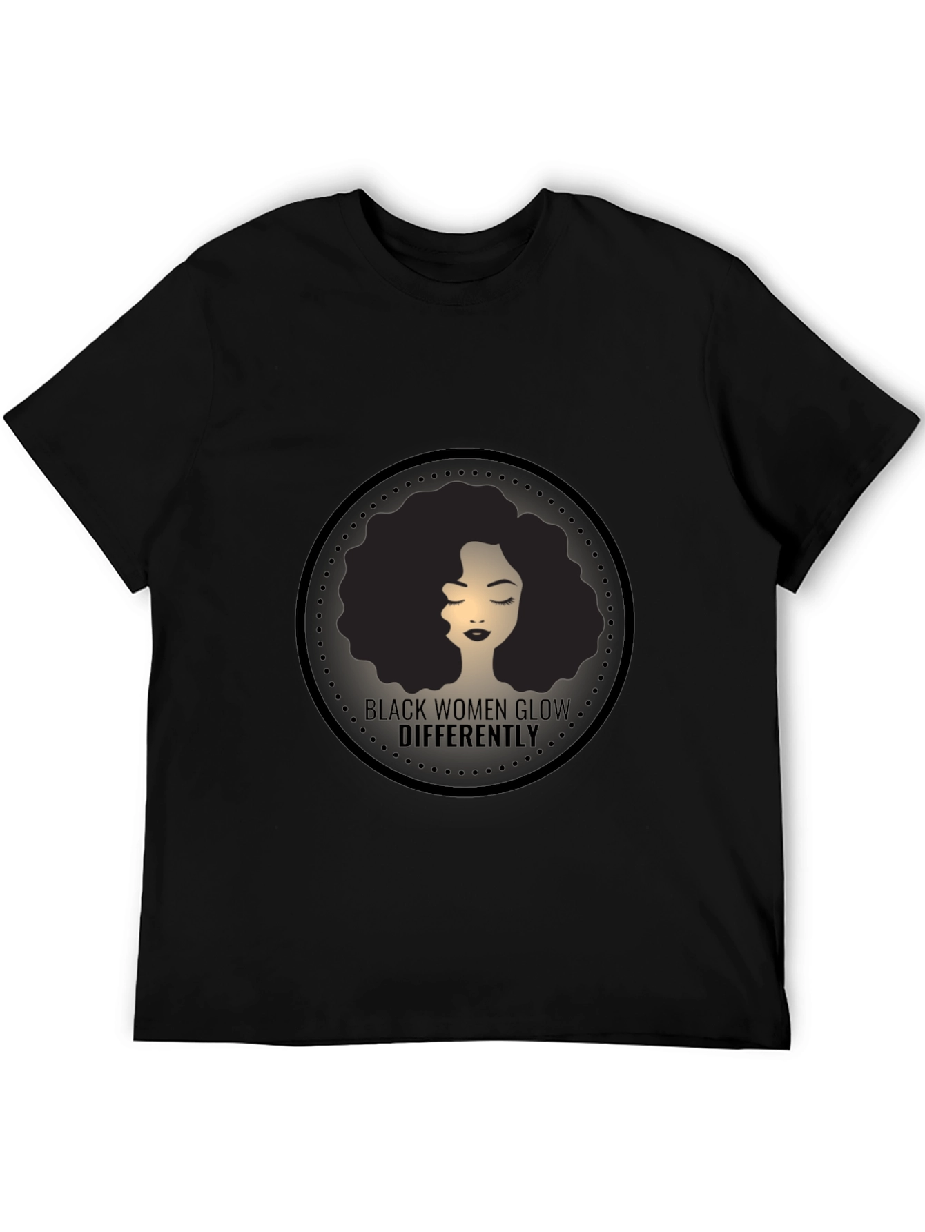 Black Black Women Glow Differently Graphic Tee view 5