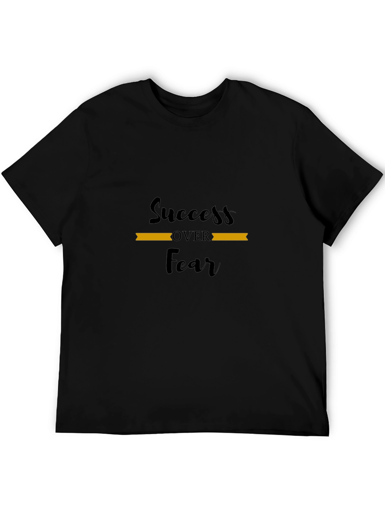 Black Success Over Fear Black T-Shirt view 5