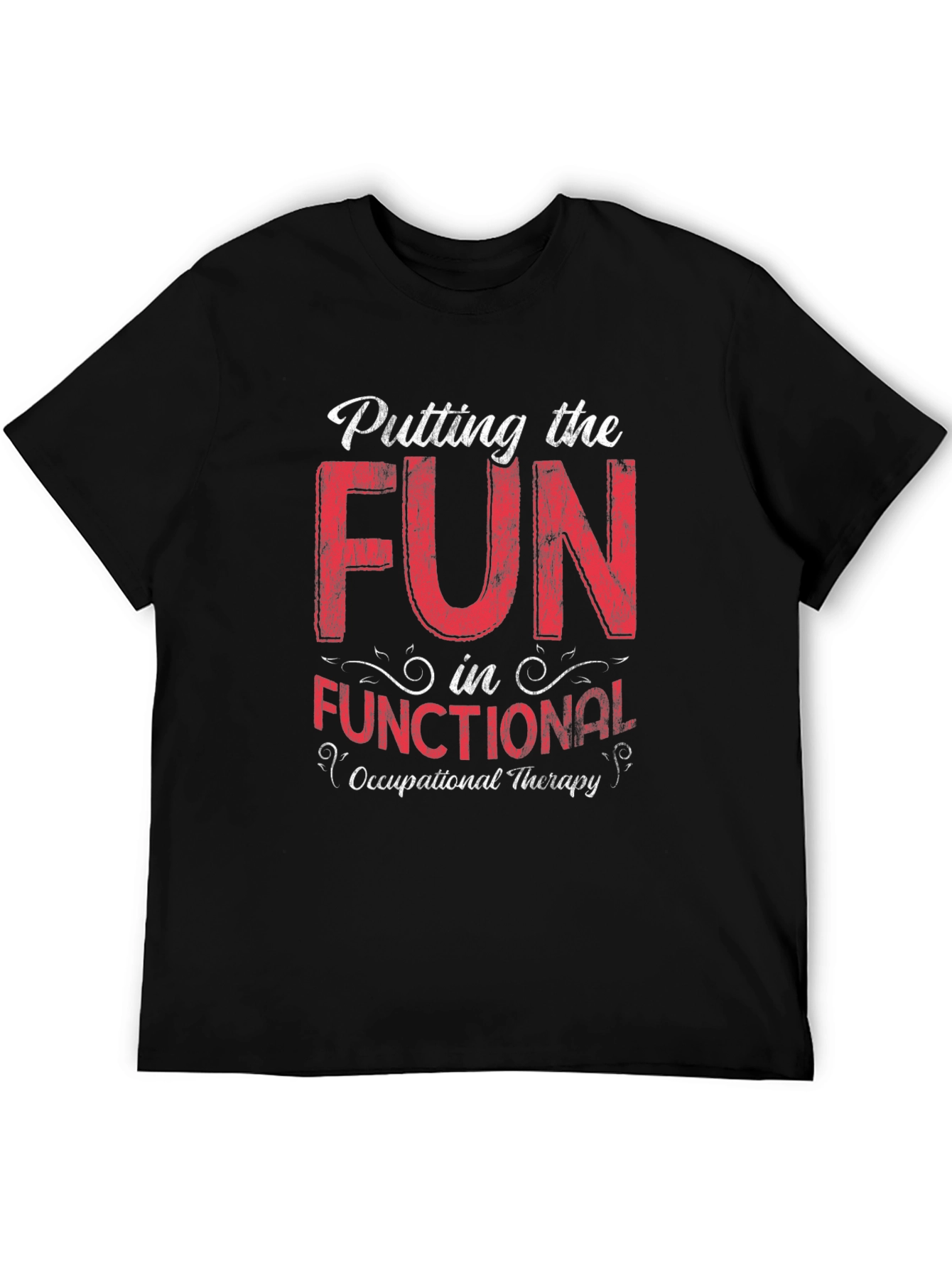 Black Fun in Functional Occupational Therapy Graphic Tee view 5