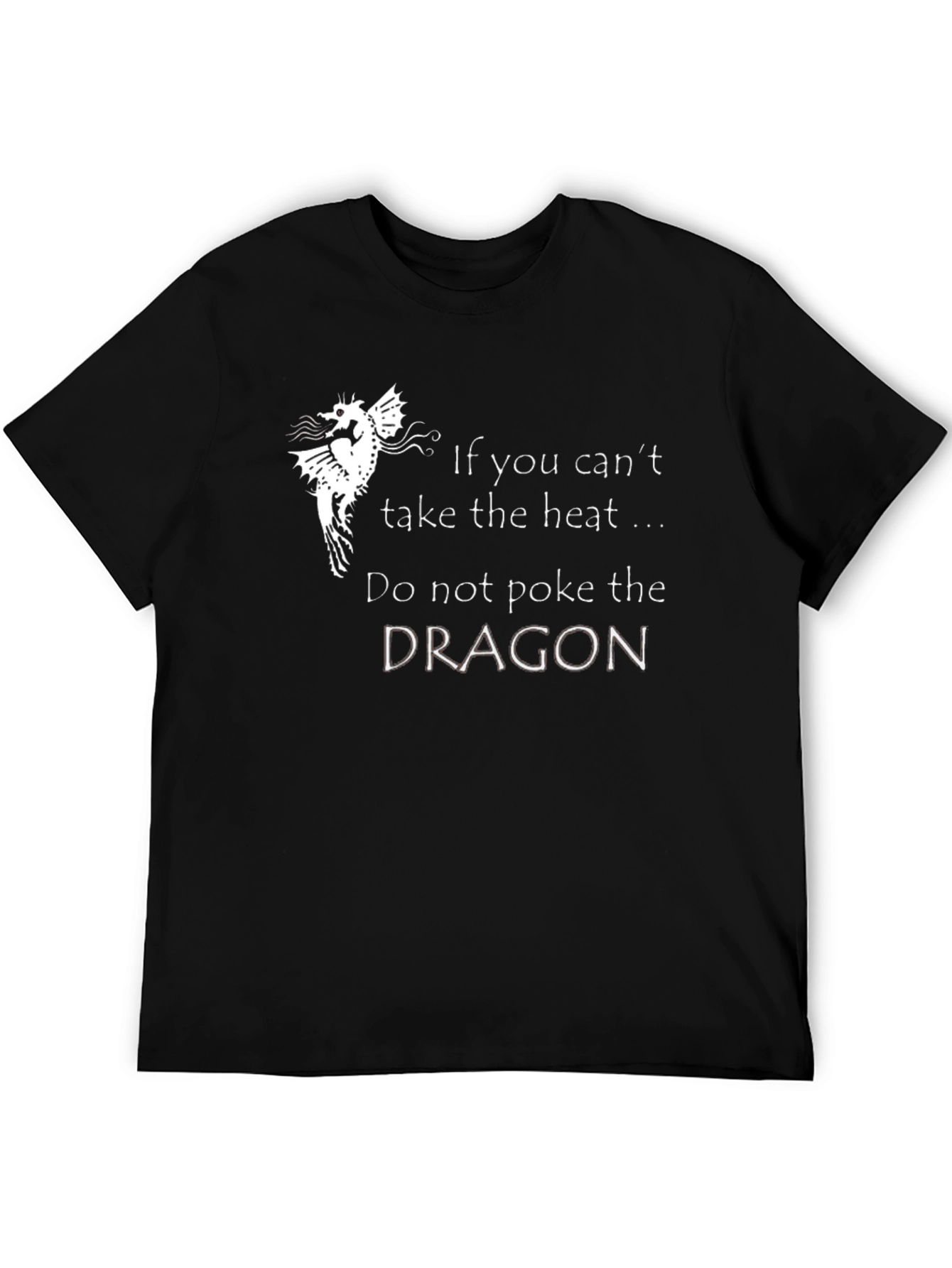 Black Do Not Poke the Dragon Graphic Tee view 5