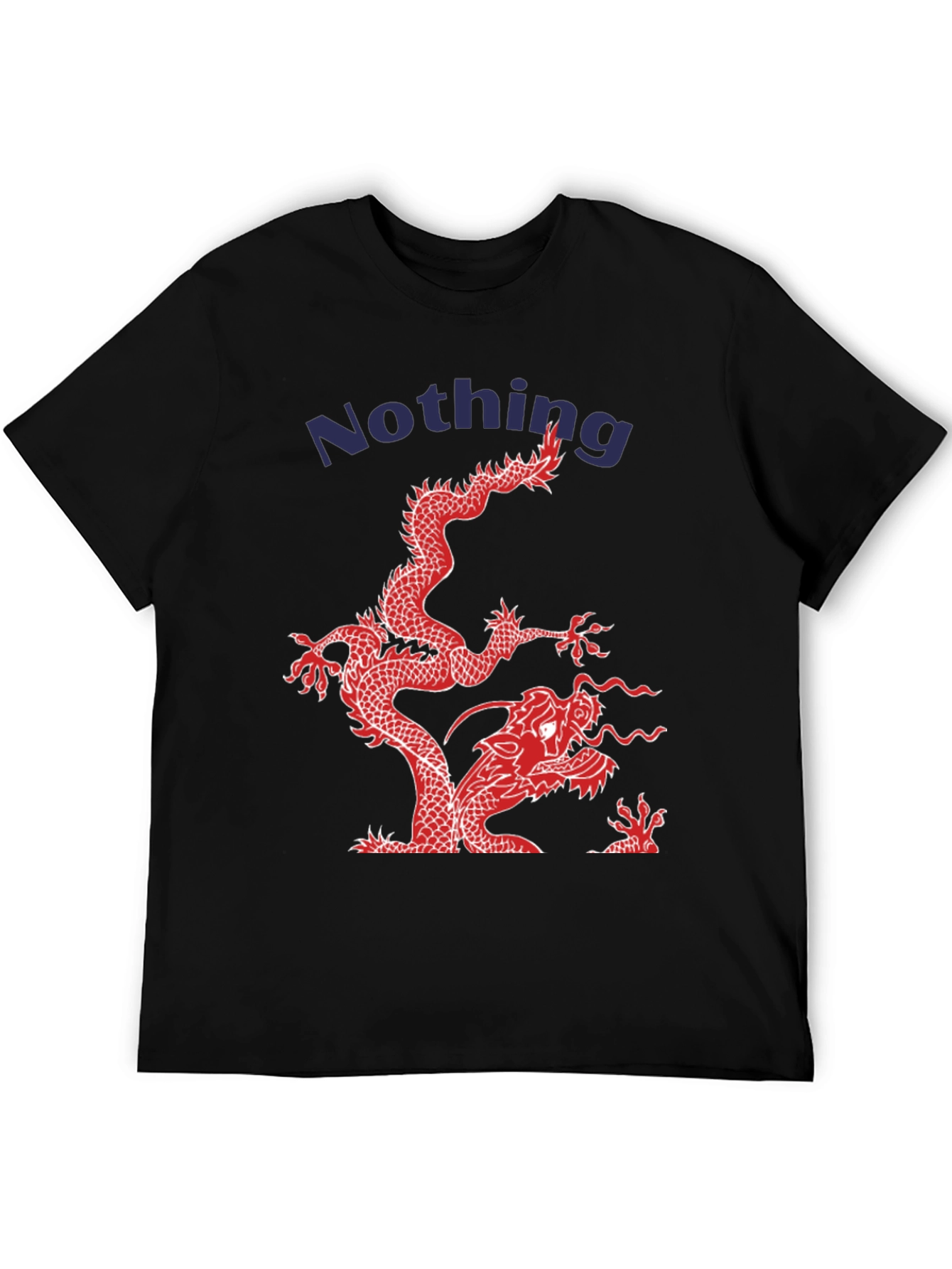 Dragon Graphic T-Shirt - "Nothing" Print - 5