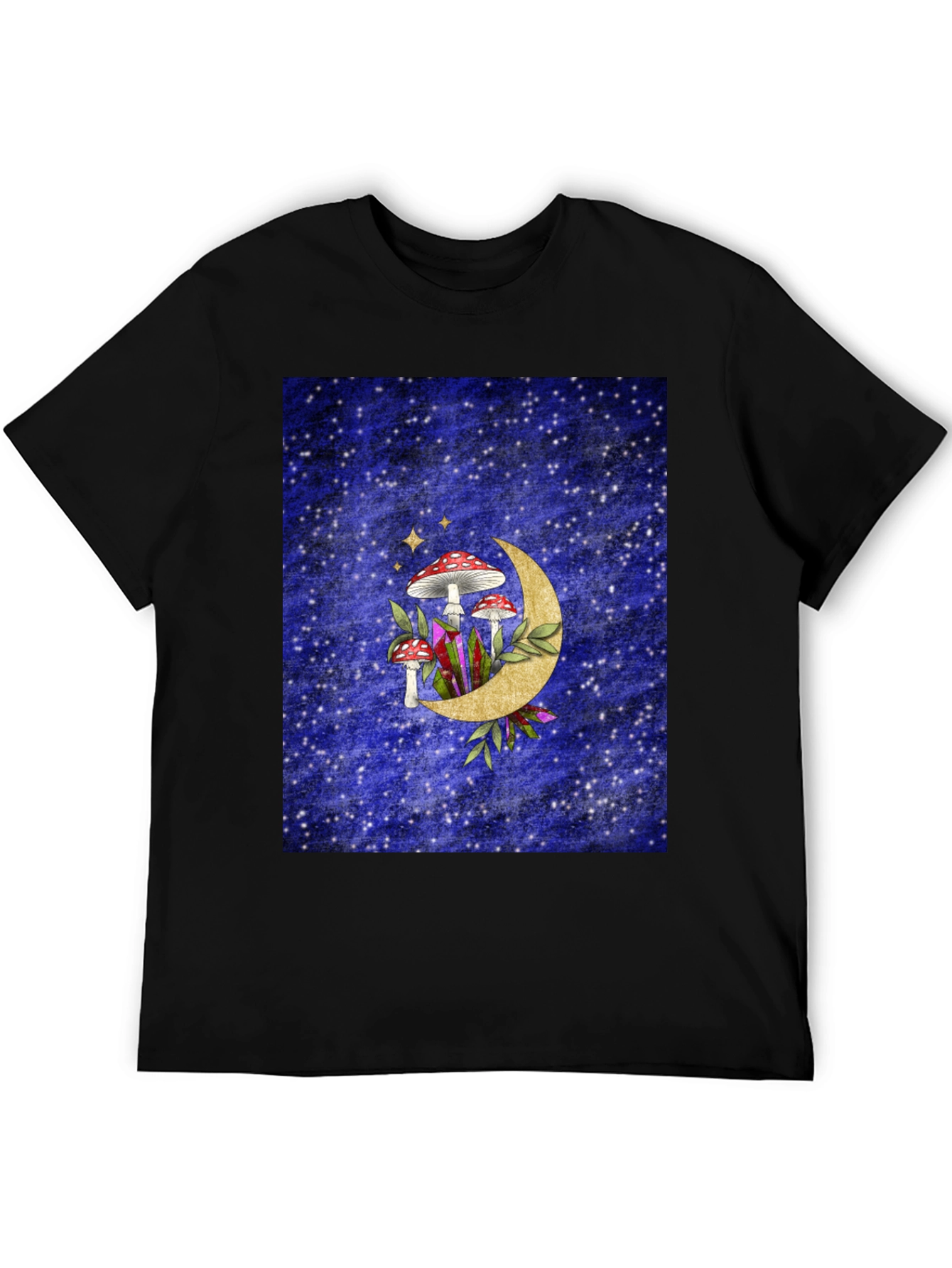 Mushroom Moon Graphic Tee - Mystical Style - 5