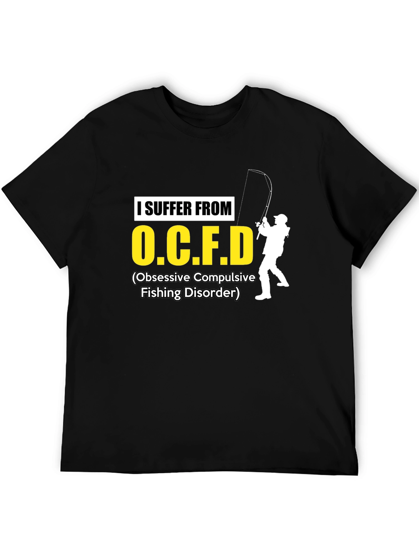 Black OCFD Fishing Disorder T-Shirt view 5