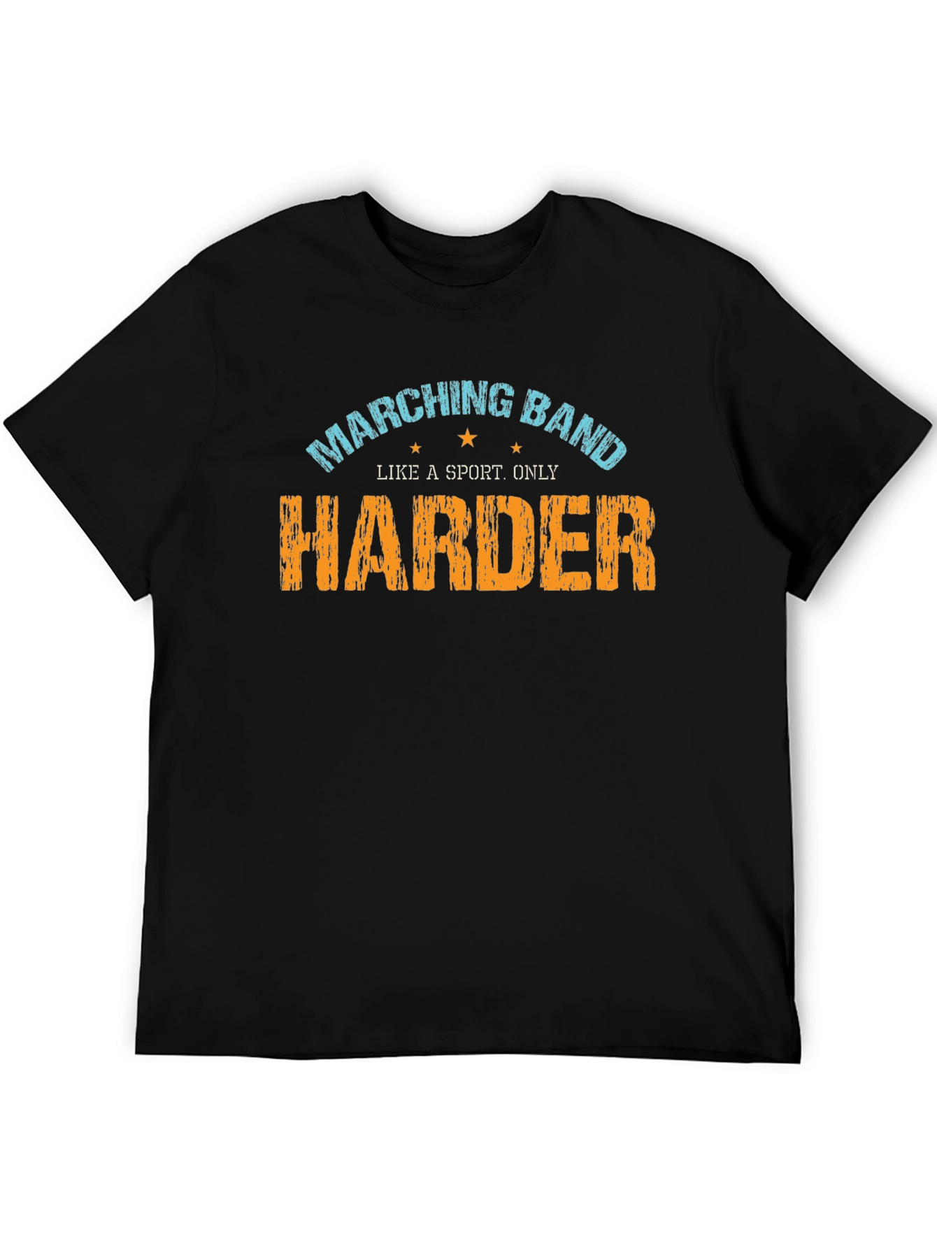 Black Marching Band Harder T-Shirt view 5