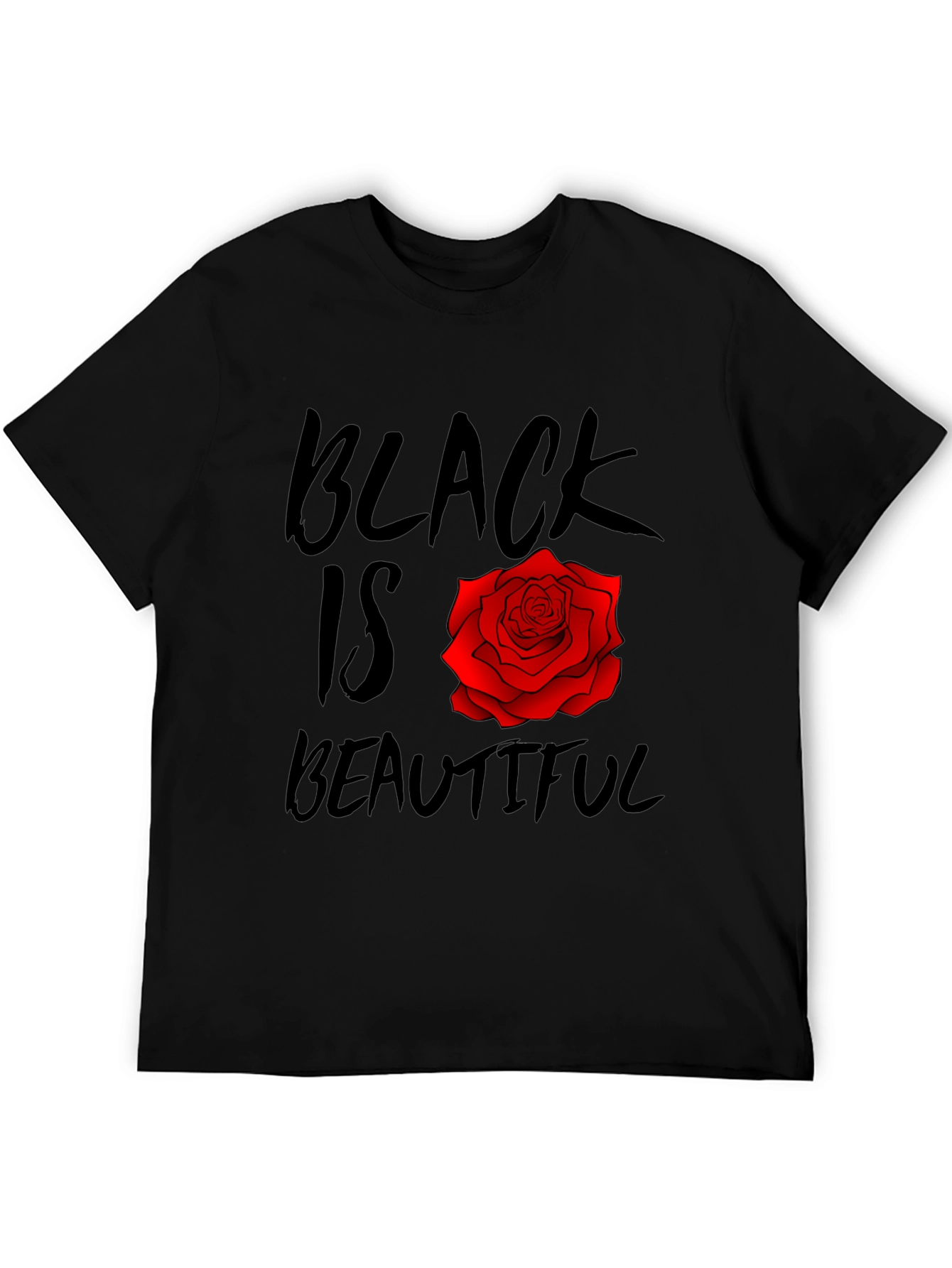 Black Black Is Beautiful Rose T-Shirt view 5